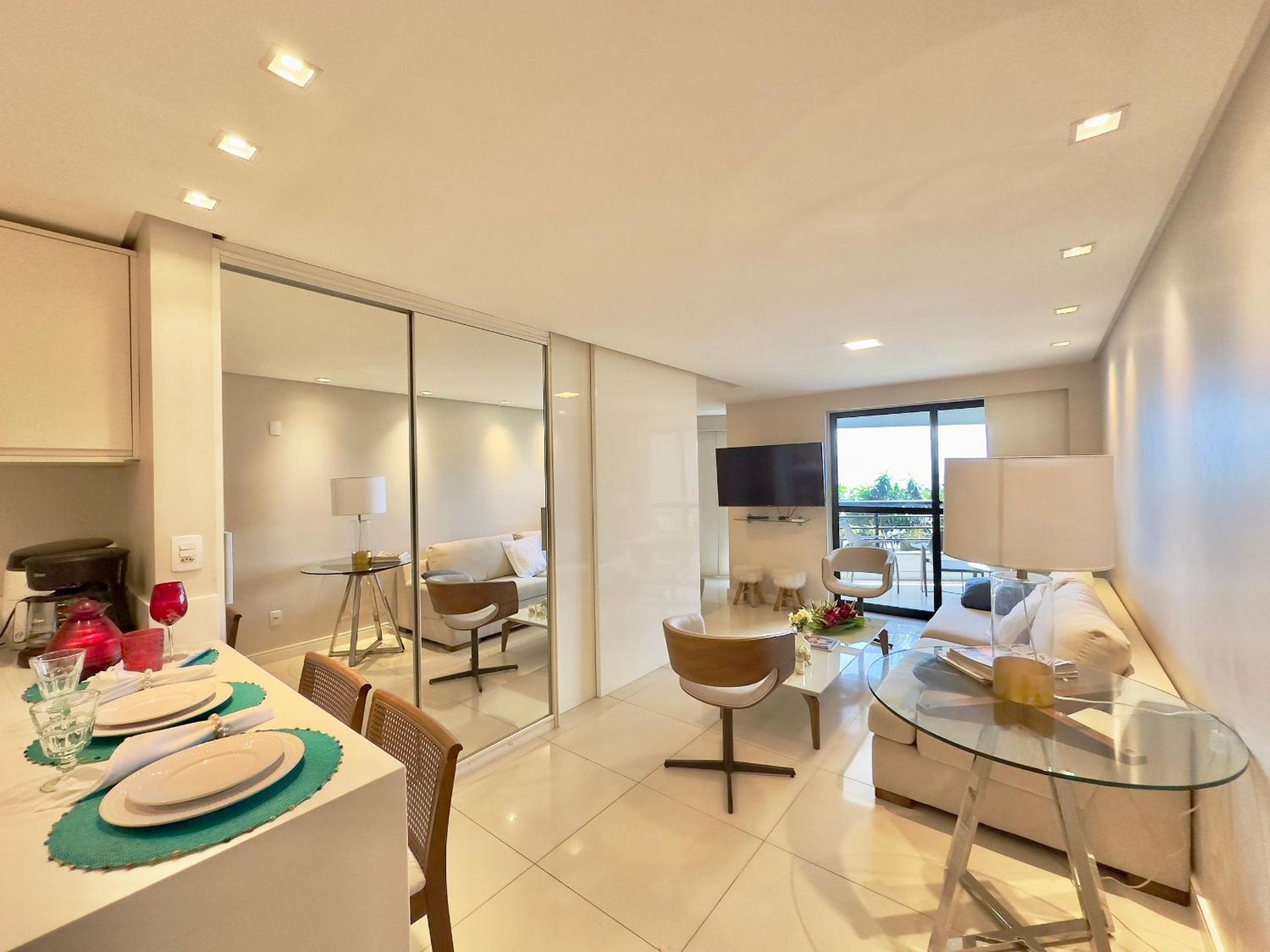 Apart-Hotel Iate Plaza, vista completa da Orla de Fortaleza