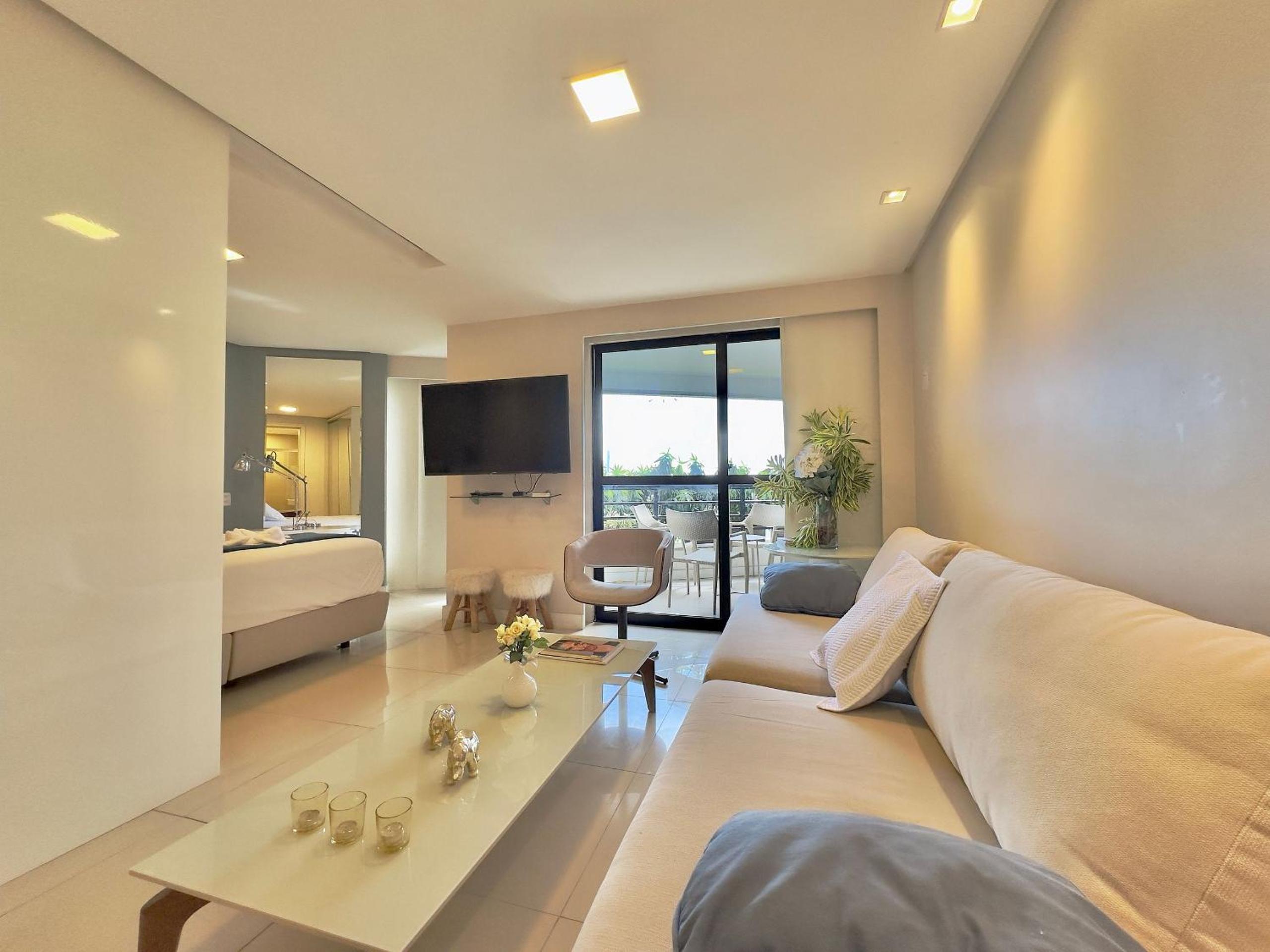 Apart-Hotel Iate Plaza, vista completa da Orla de Fortaleza