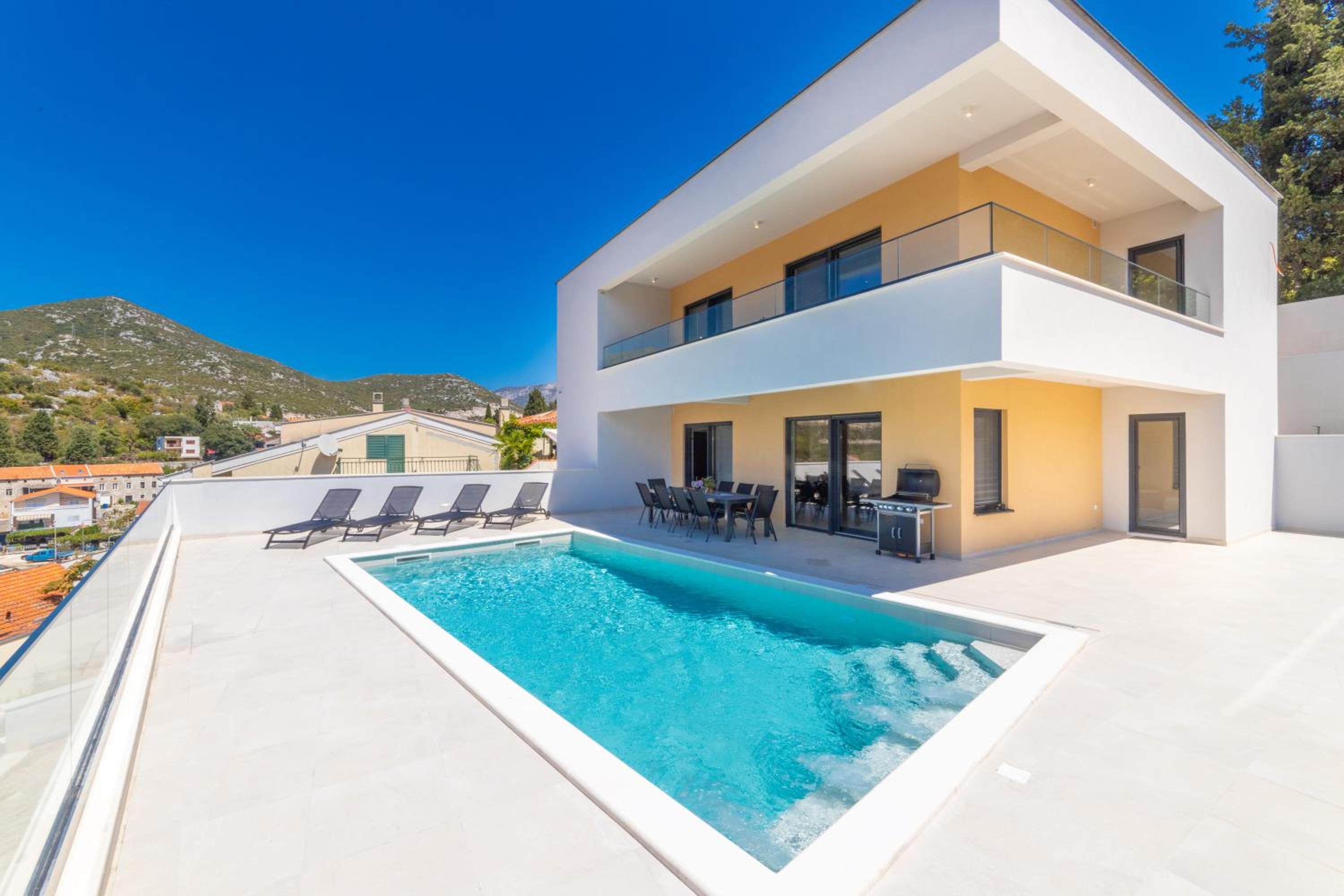 Familiy Villa Navis with heated pool view 2