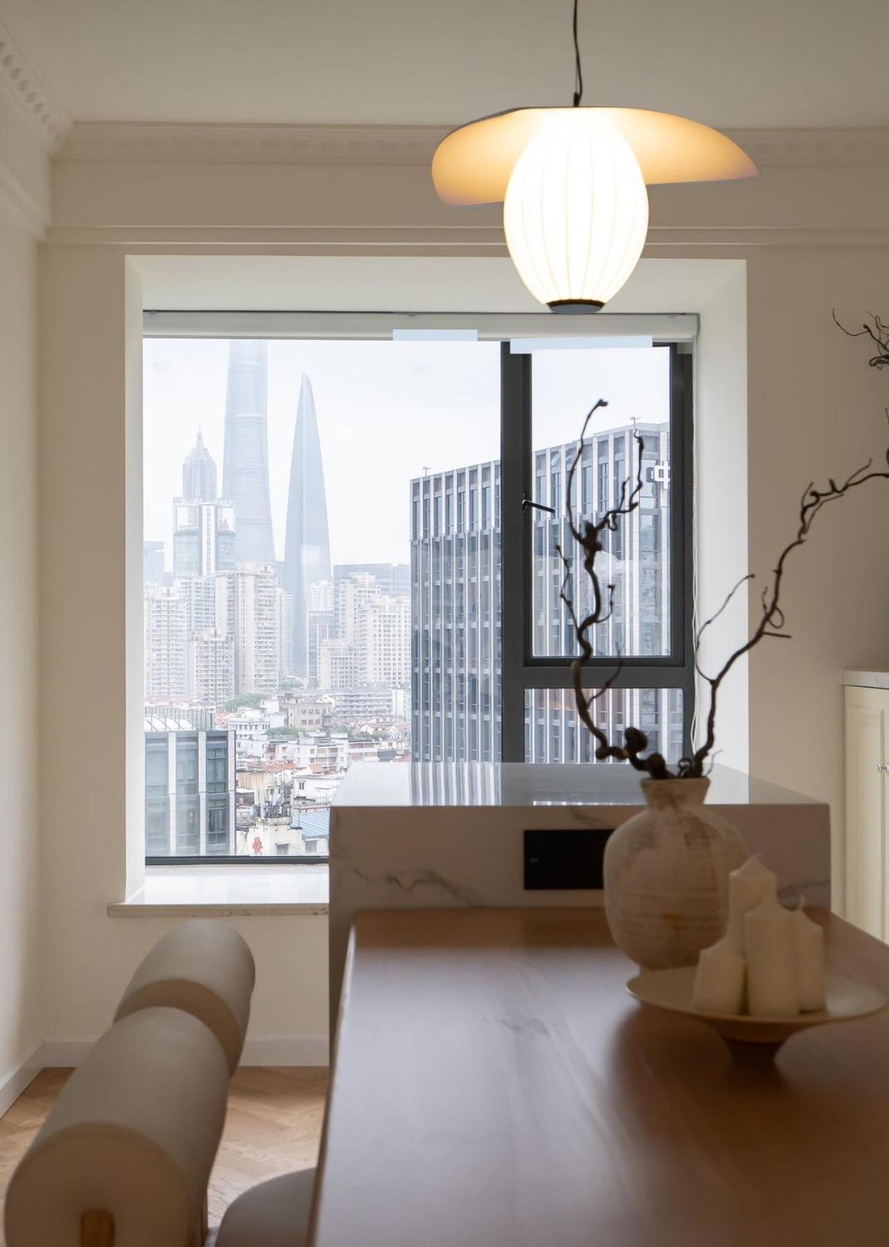 In the City of Center with Bund View and Orient-al Pearl TV Tower View