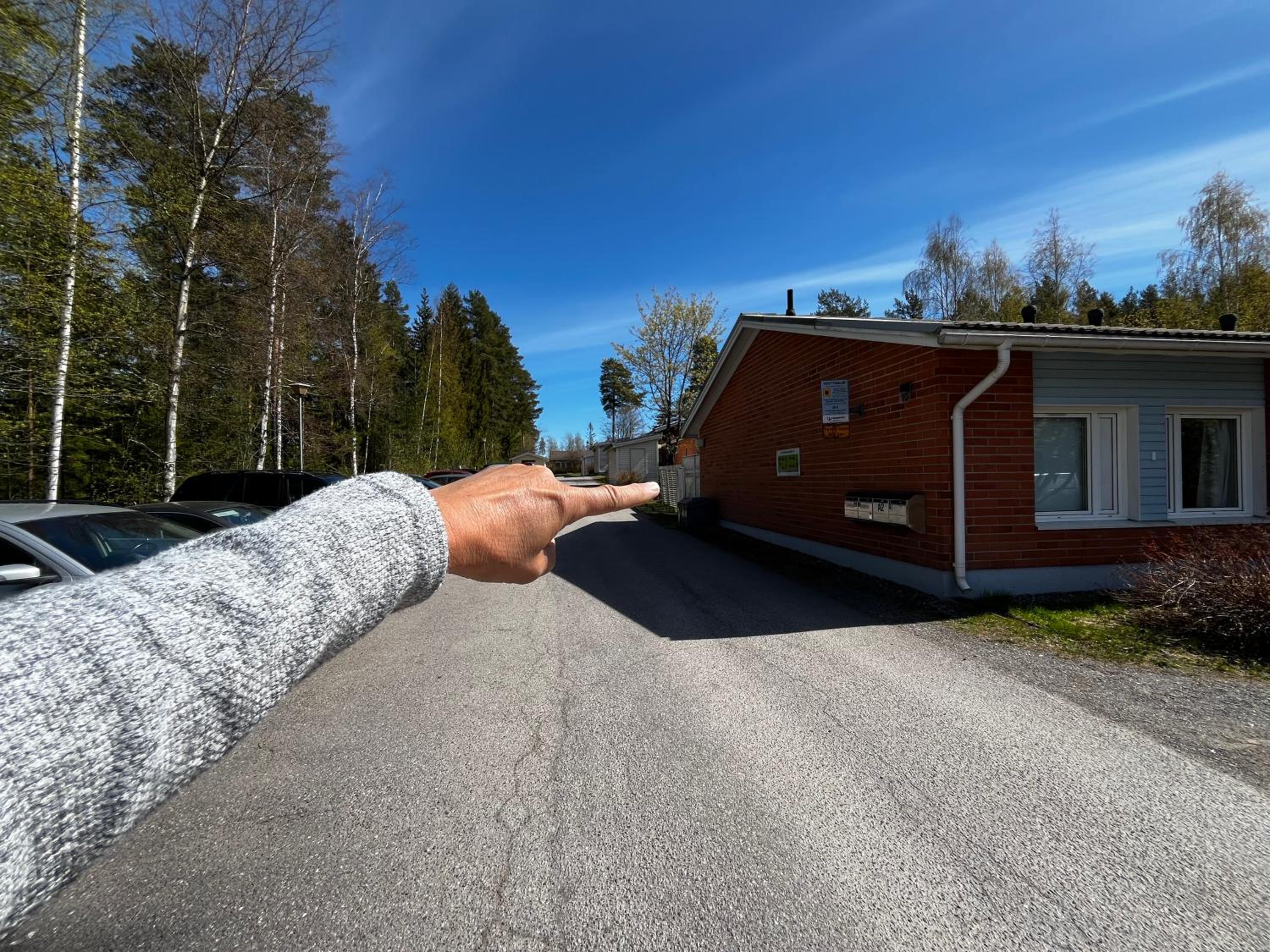 Rauhallinen rivitalon pääty