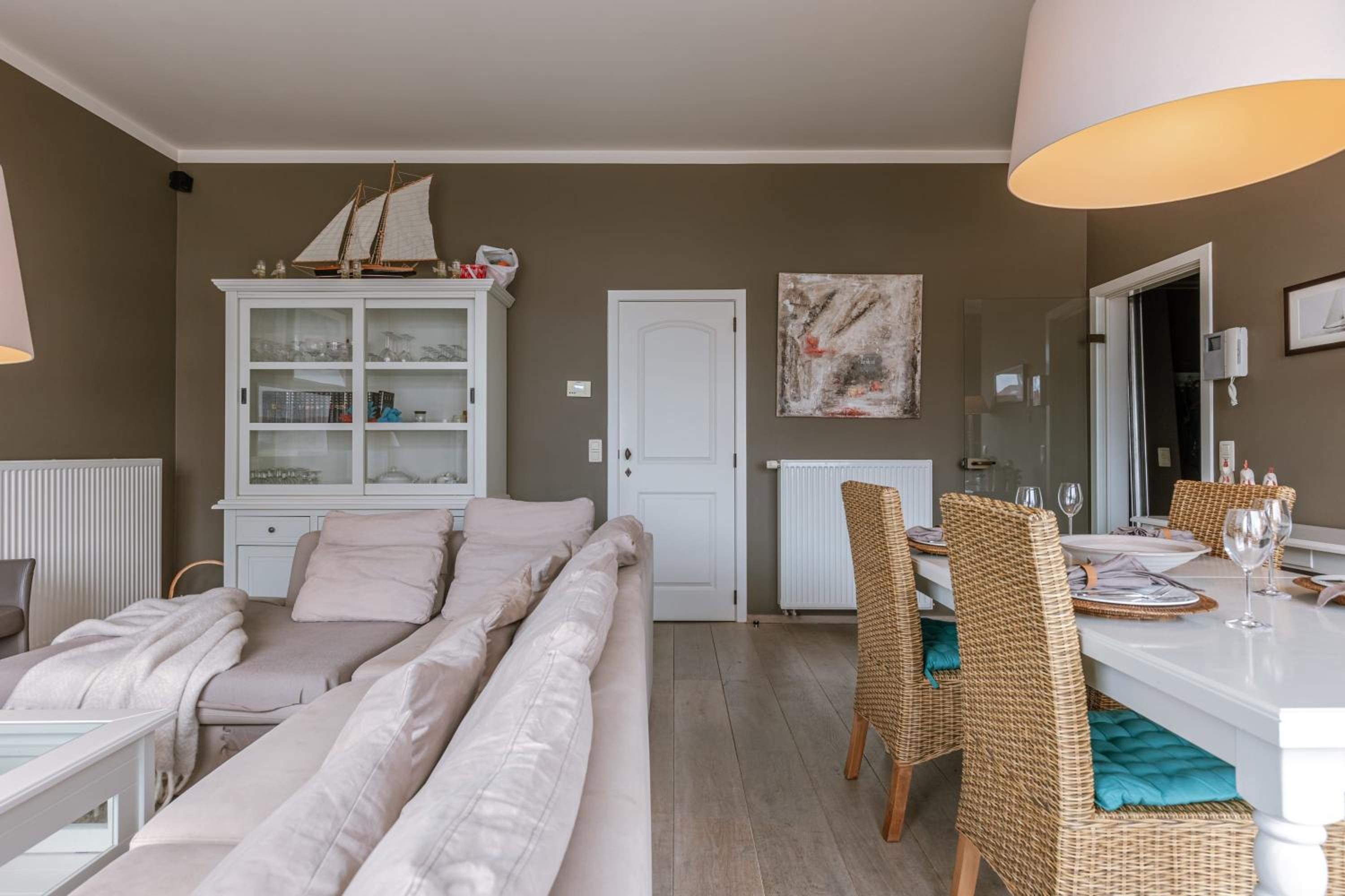 Spacious apartment near the beach in De Haan