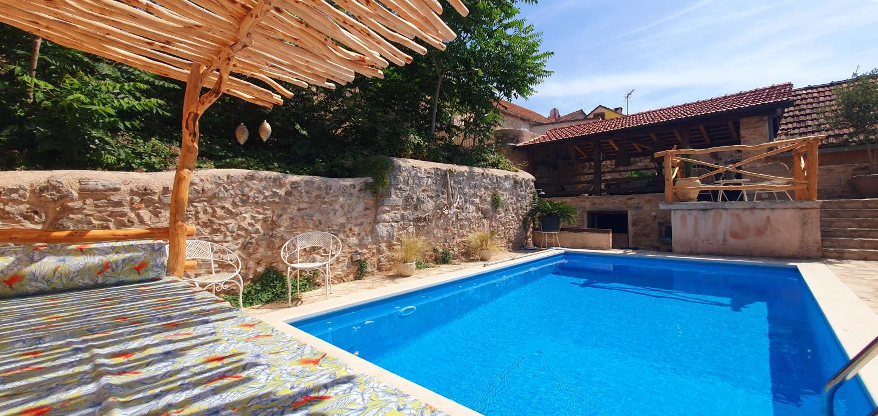 Hvar Stone Villa with pool