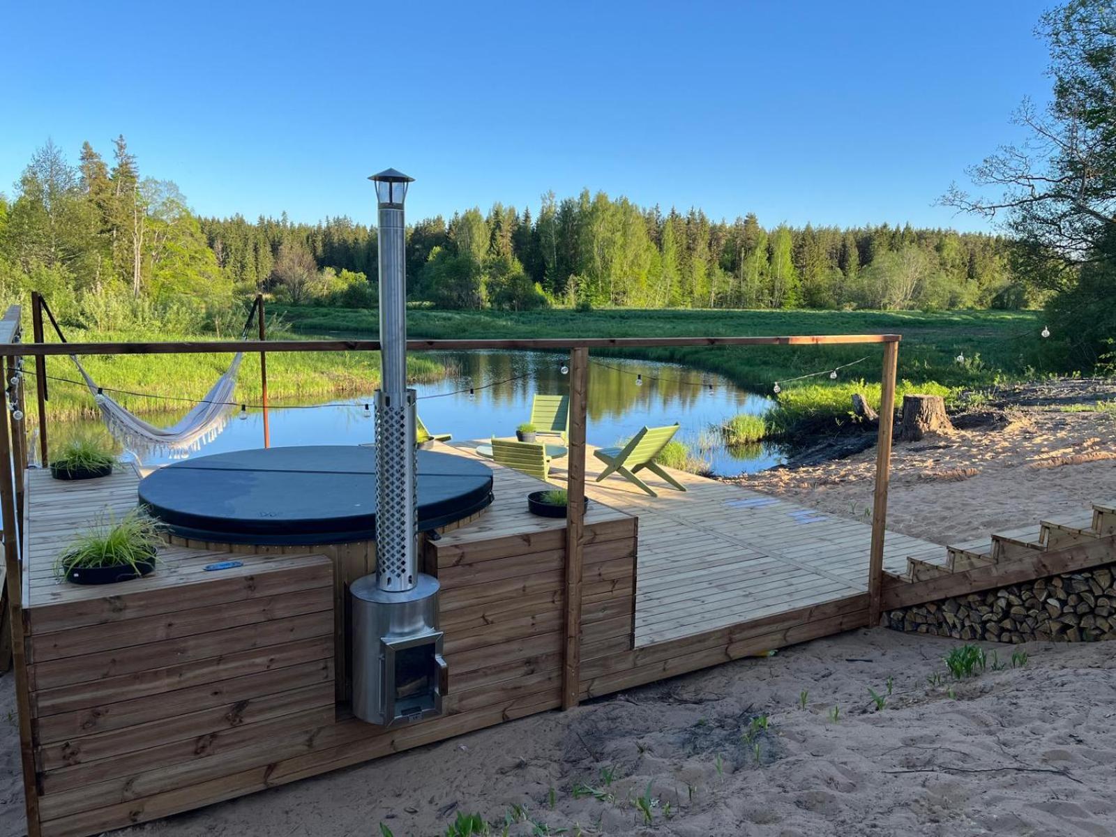Lake view ODYL Holiday House with Sauna and Seasonal Hot-tub view 4