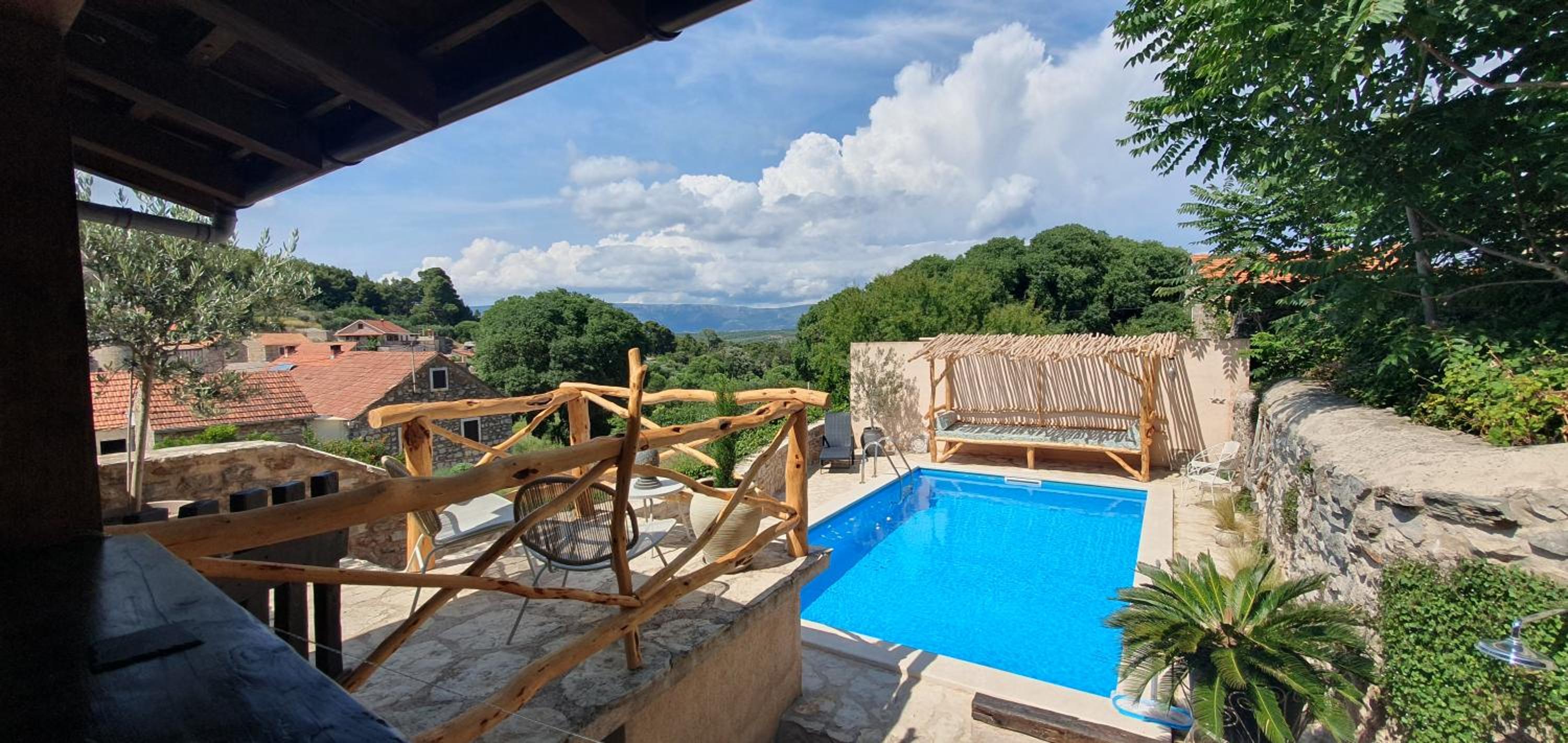 Hvar Stone Villa with pool