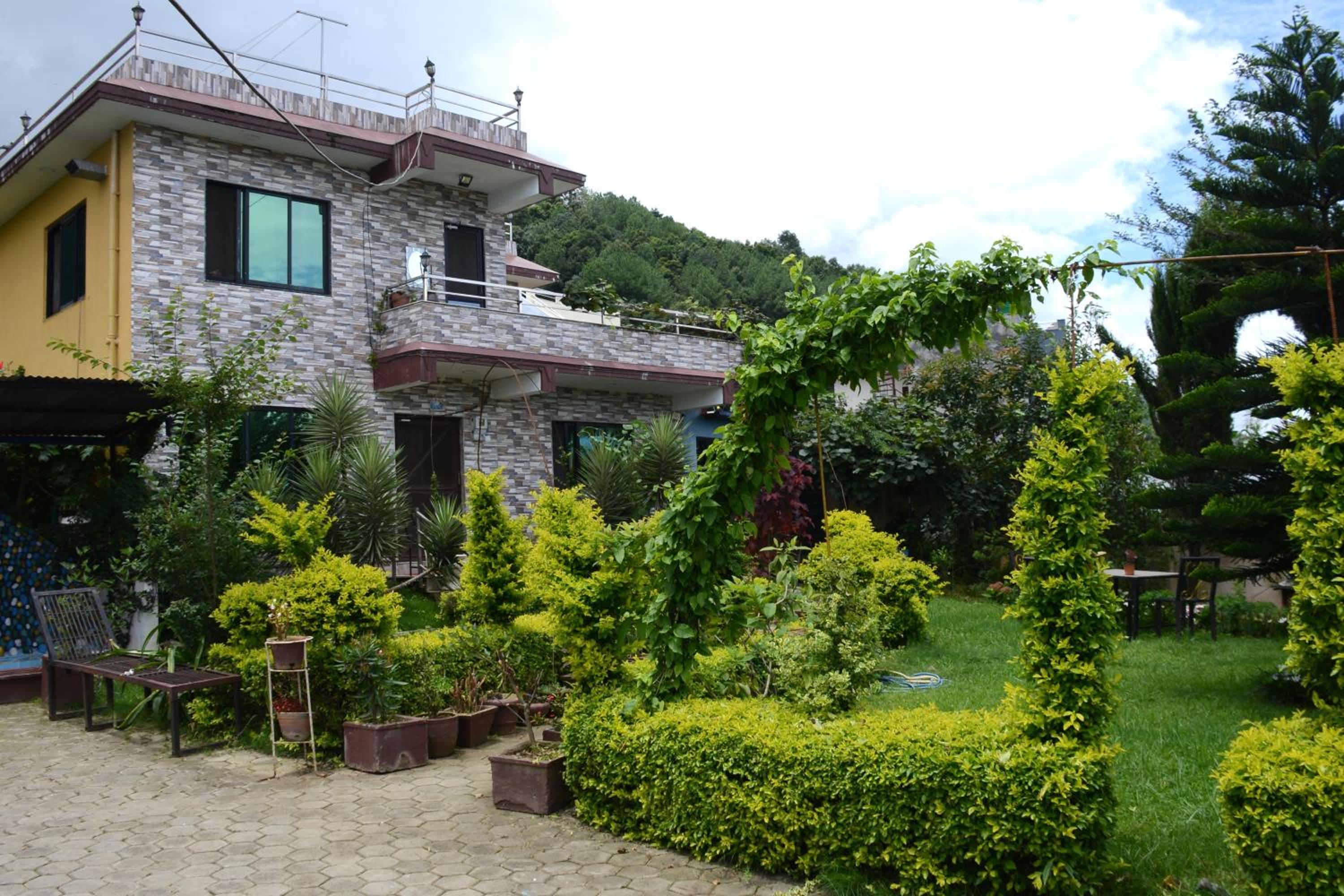 Beautiful house and garden view 2