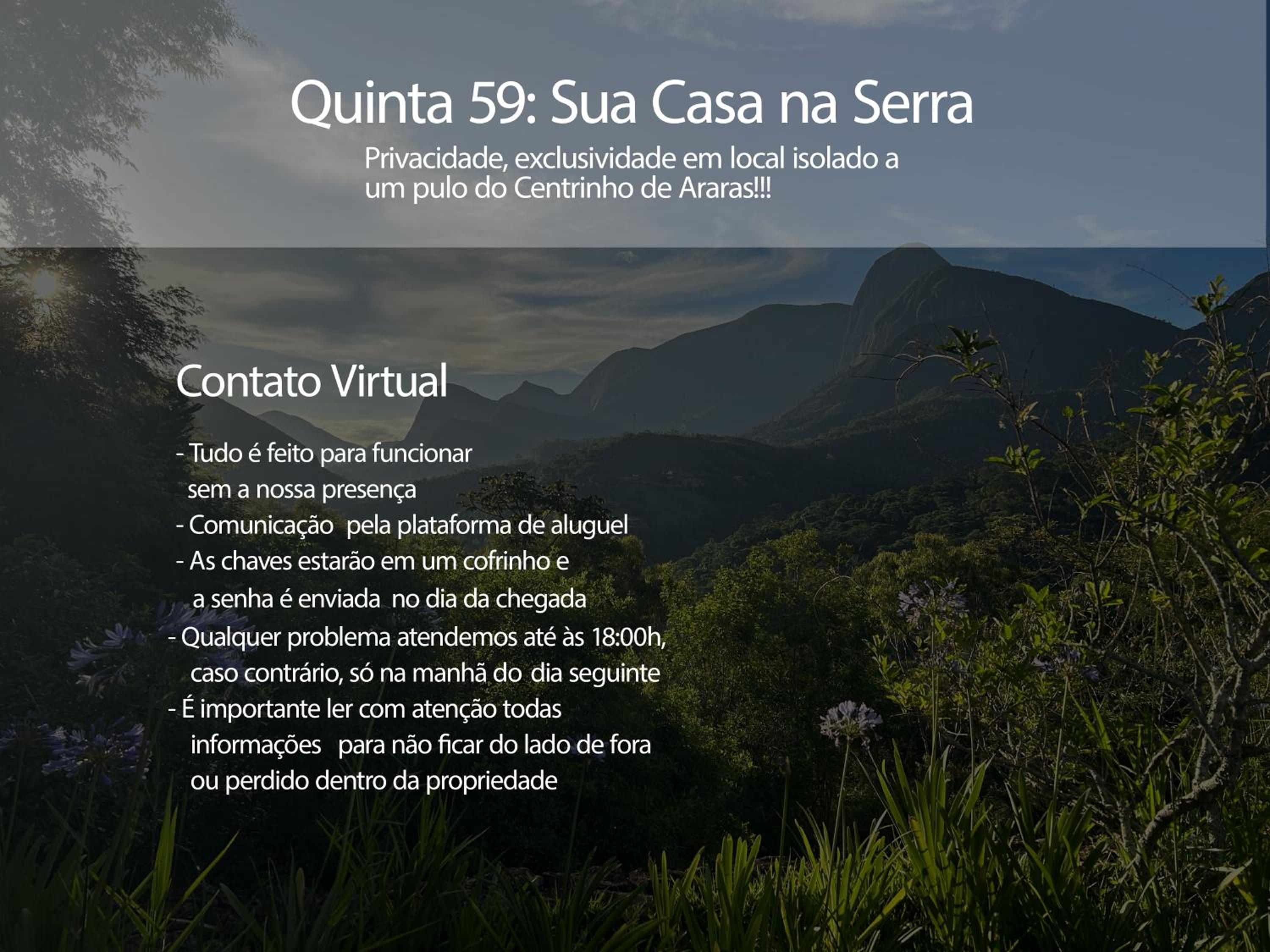 Quinta 59 - Sua Casa na Serra