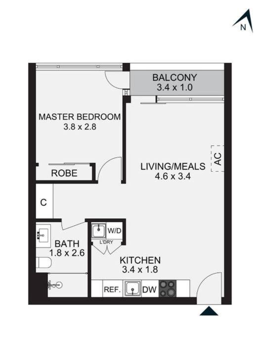 Waterfront 1BR Docklands Apt CollinsSt FreeParking#8314