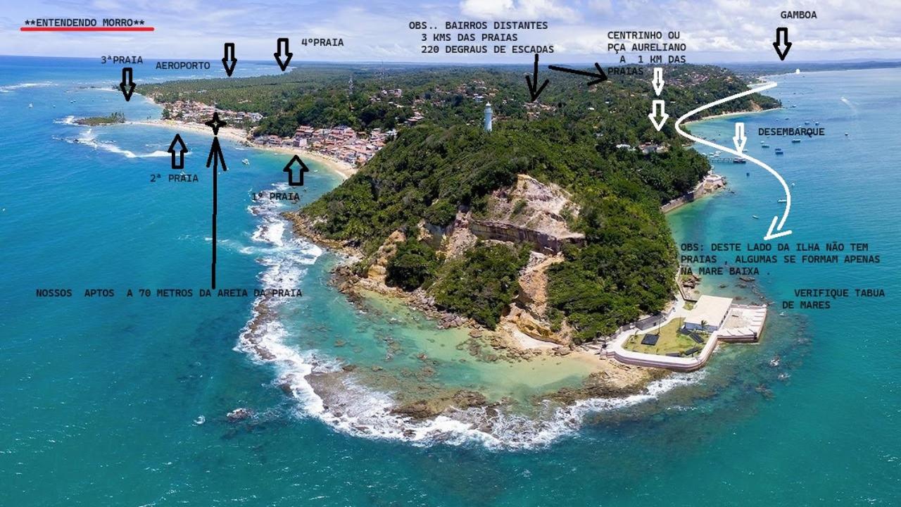 Apartamento Avarandado Morro De São Paulo Á 50 mts da areia da 2''praia
