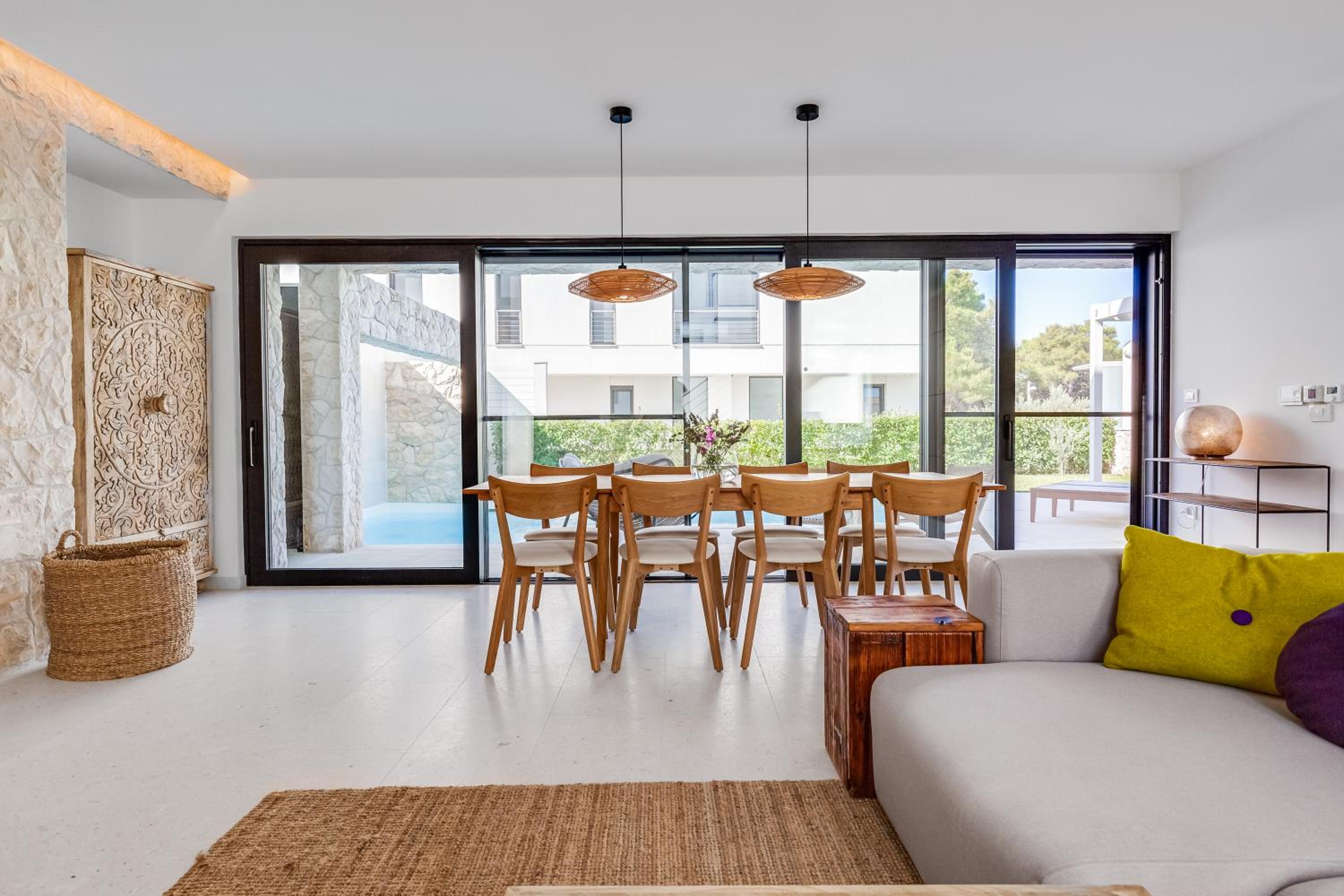 Luxury apartment by the sea in Scandinavian style view 5