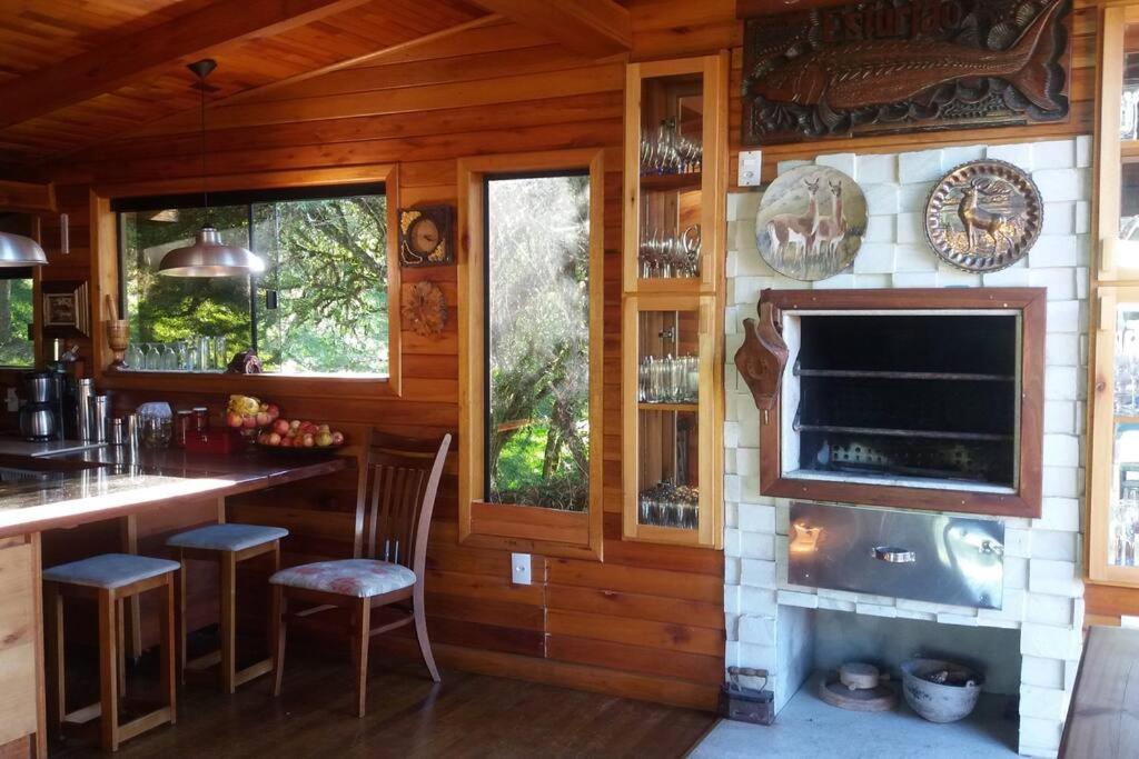 Cabana do Pinhão completa, CALEFAÇÃO 3 SUÍTES