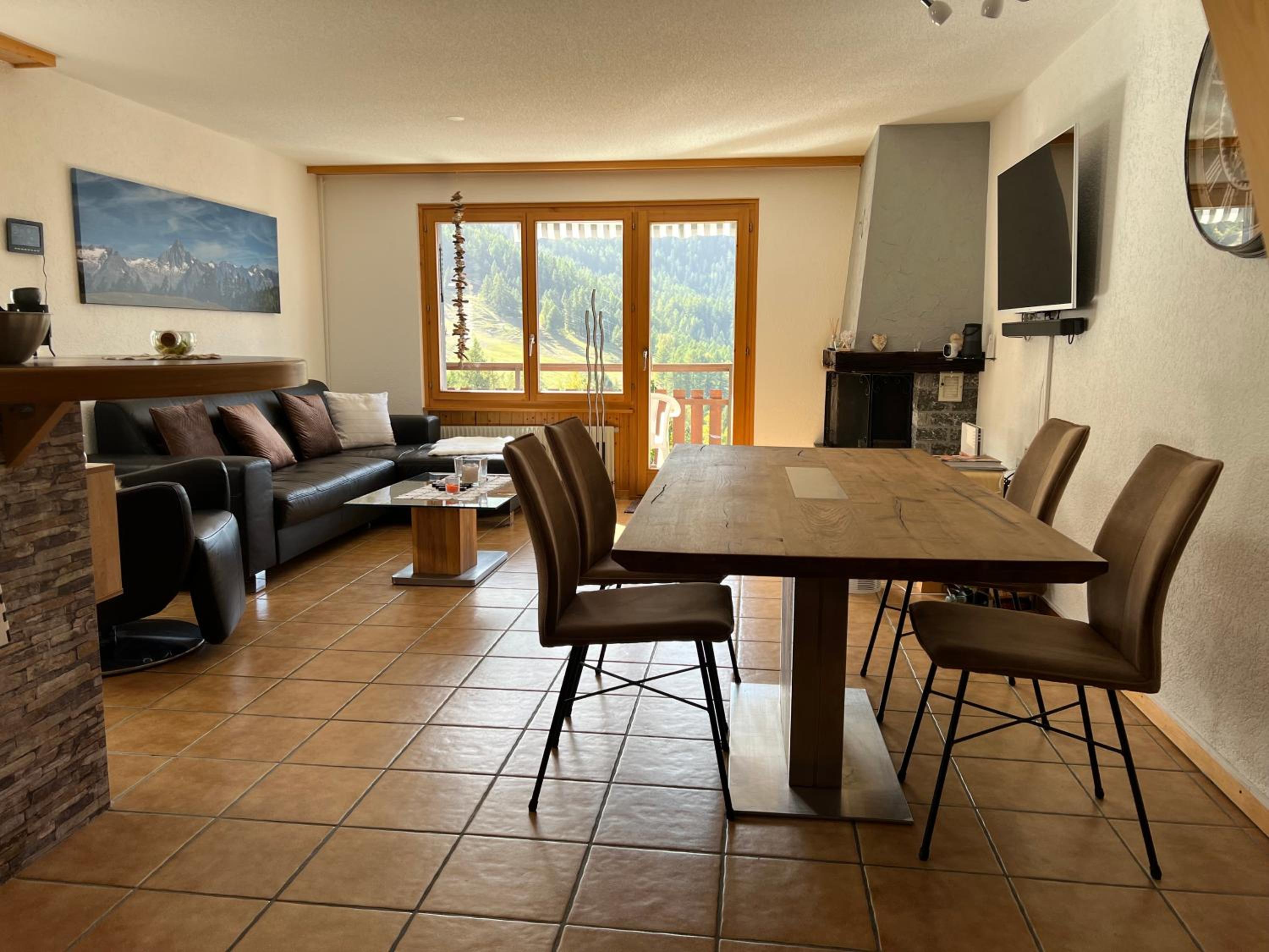 Maisonette Wohnung mit Bergsicht