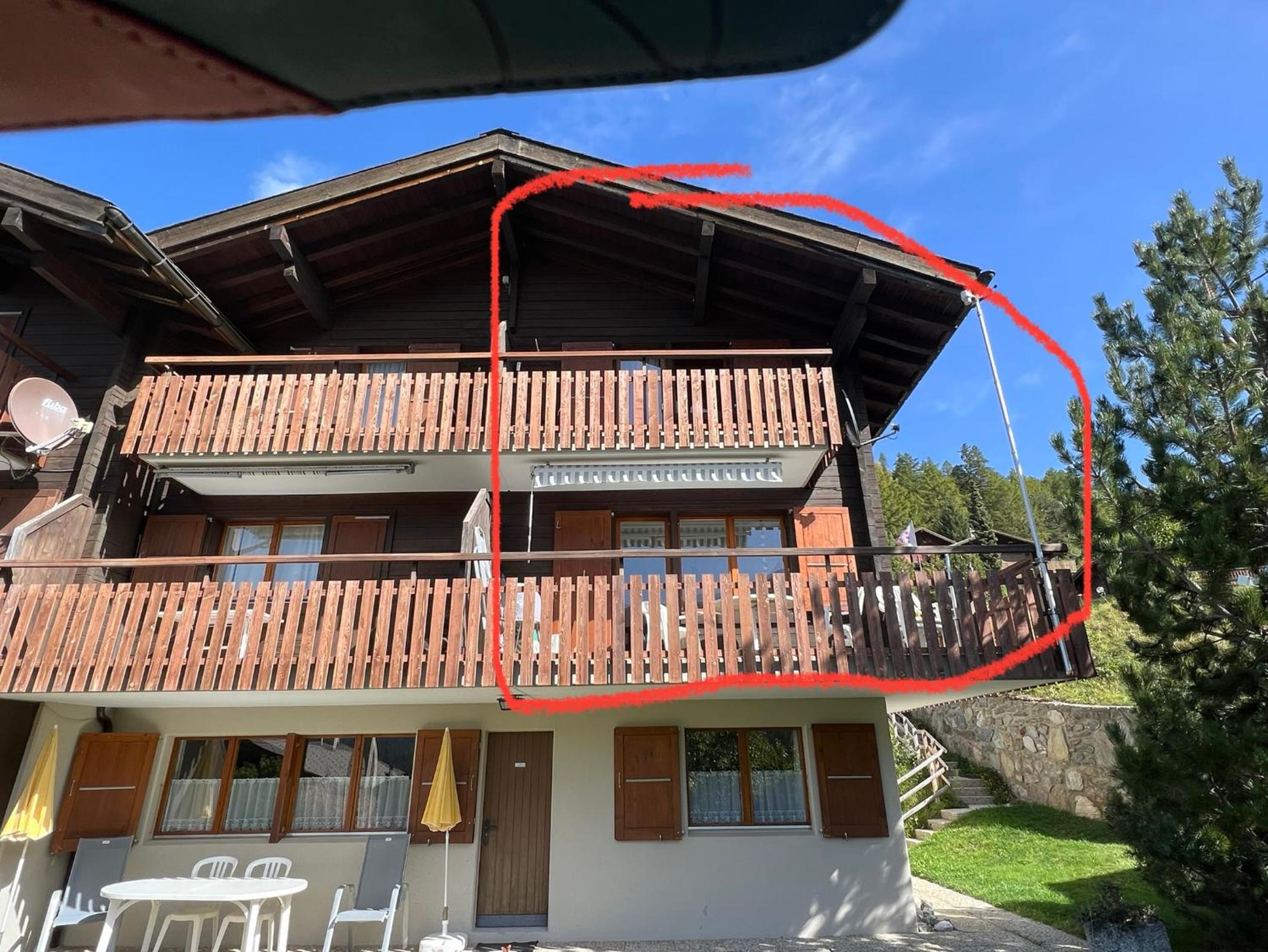 Maisonette Wohnung mit Bergsicht