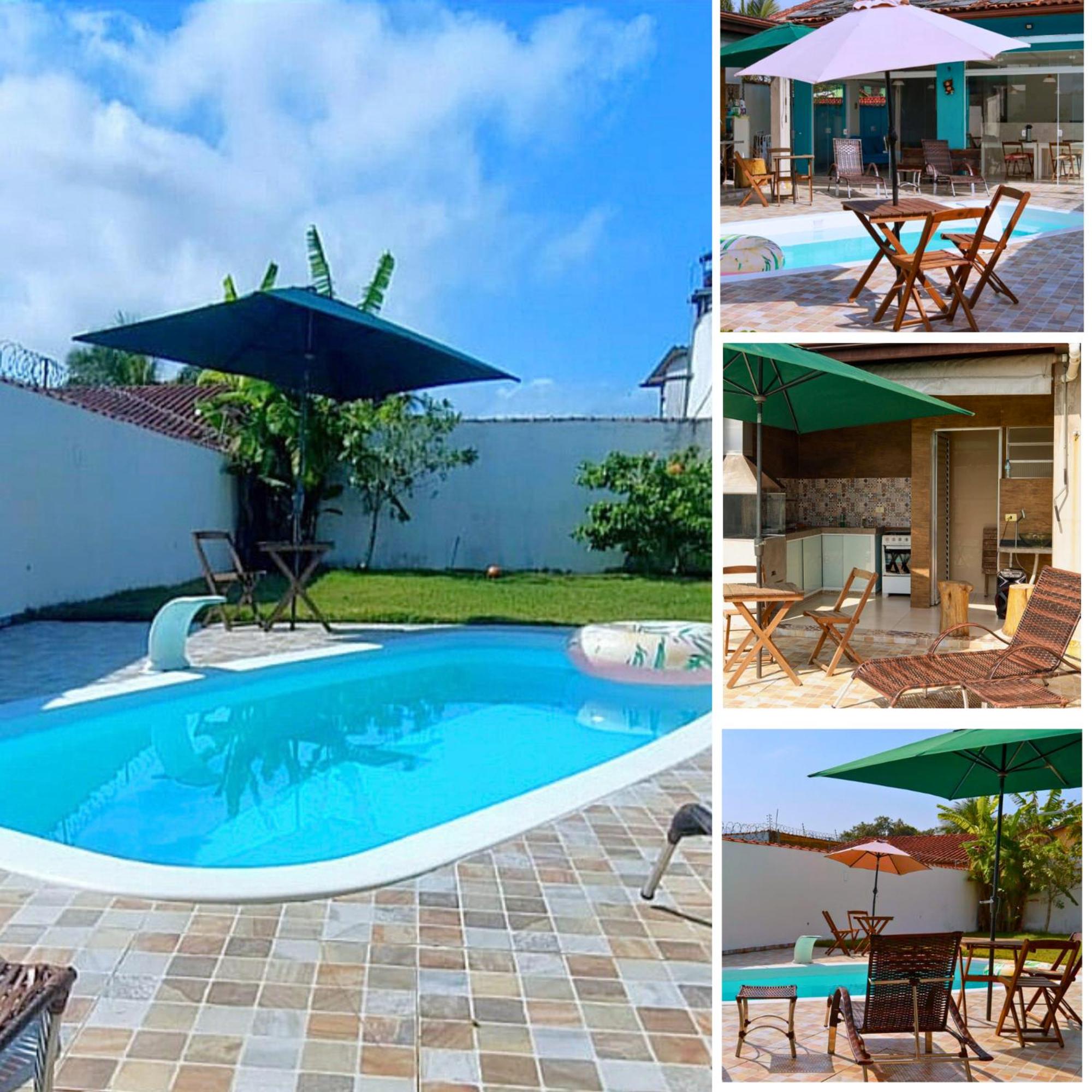 Casa de Praia em Bertioga, São Paulocom Piscina Ar Condicionado Wifi a 500m do Mar