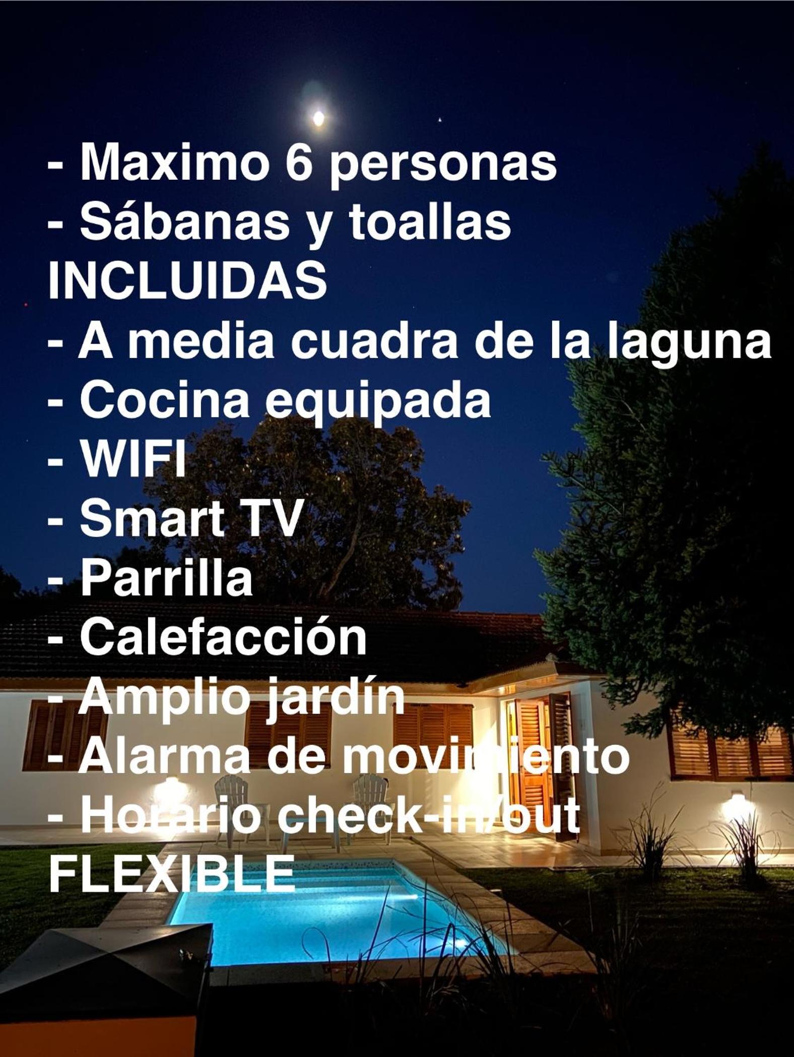 Casa Franklin, A media cuadra de la laguna!