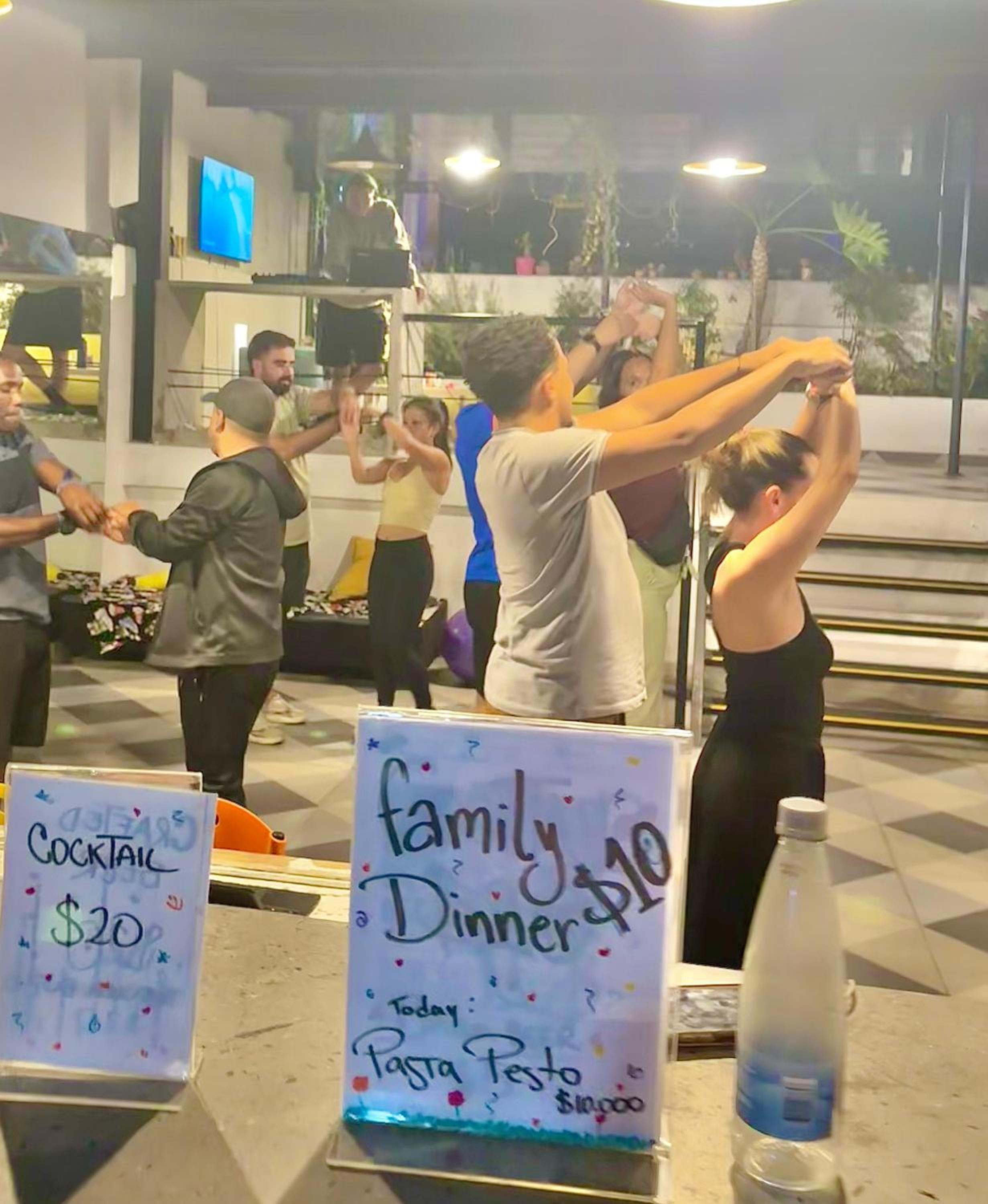 The HiPinto Social Experience, Friends, Pub crawls, Dancing classes, Disco-trucks, Drinking games, Family dinners, Rooftop bars, Nightclubs, Vodka, cocktai