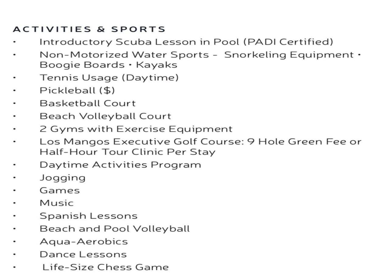 activities & amenities