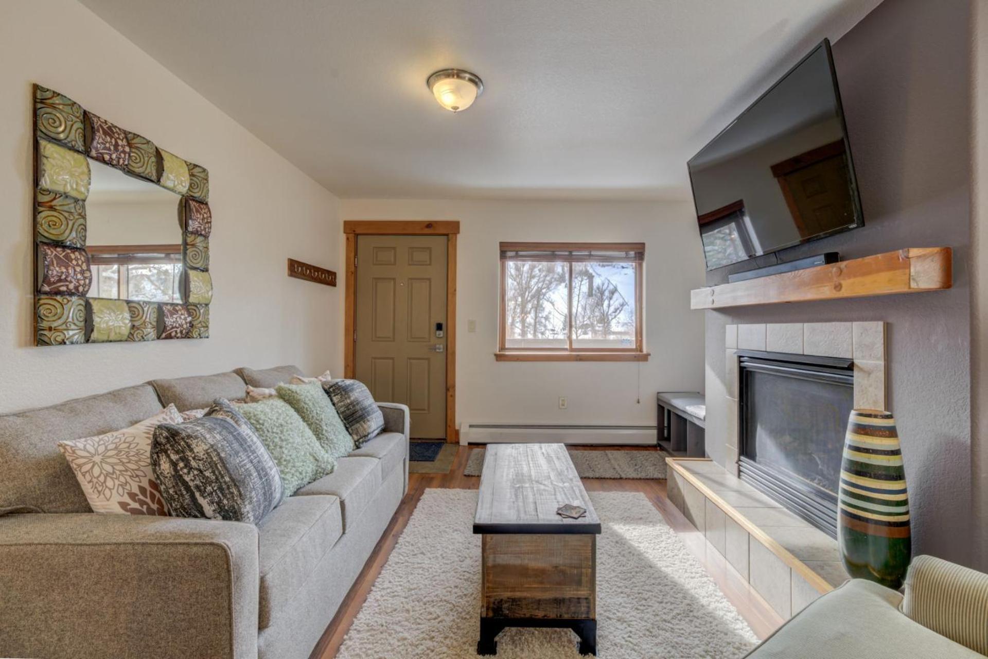 Walkable to Everything in Downtown Steamboat, Across Street from Yampa River, On Free Bus Route view 2