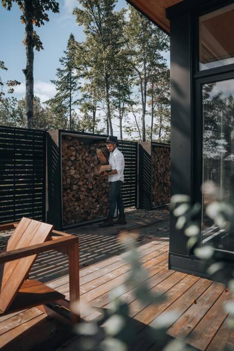 Scandi inspired chalet Mont Tremblant views and spa
