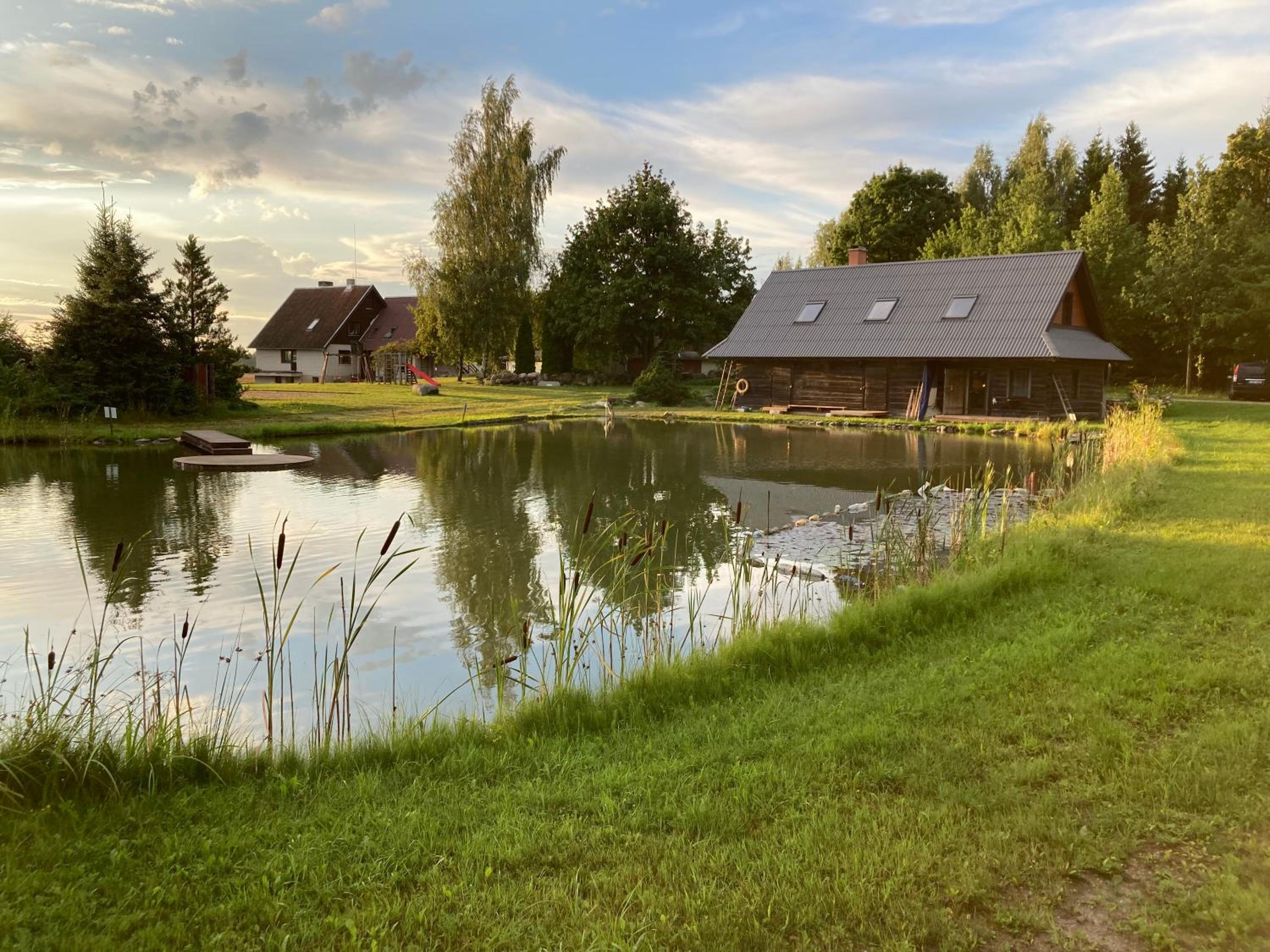 Loghouse by the lake