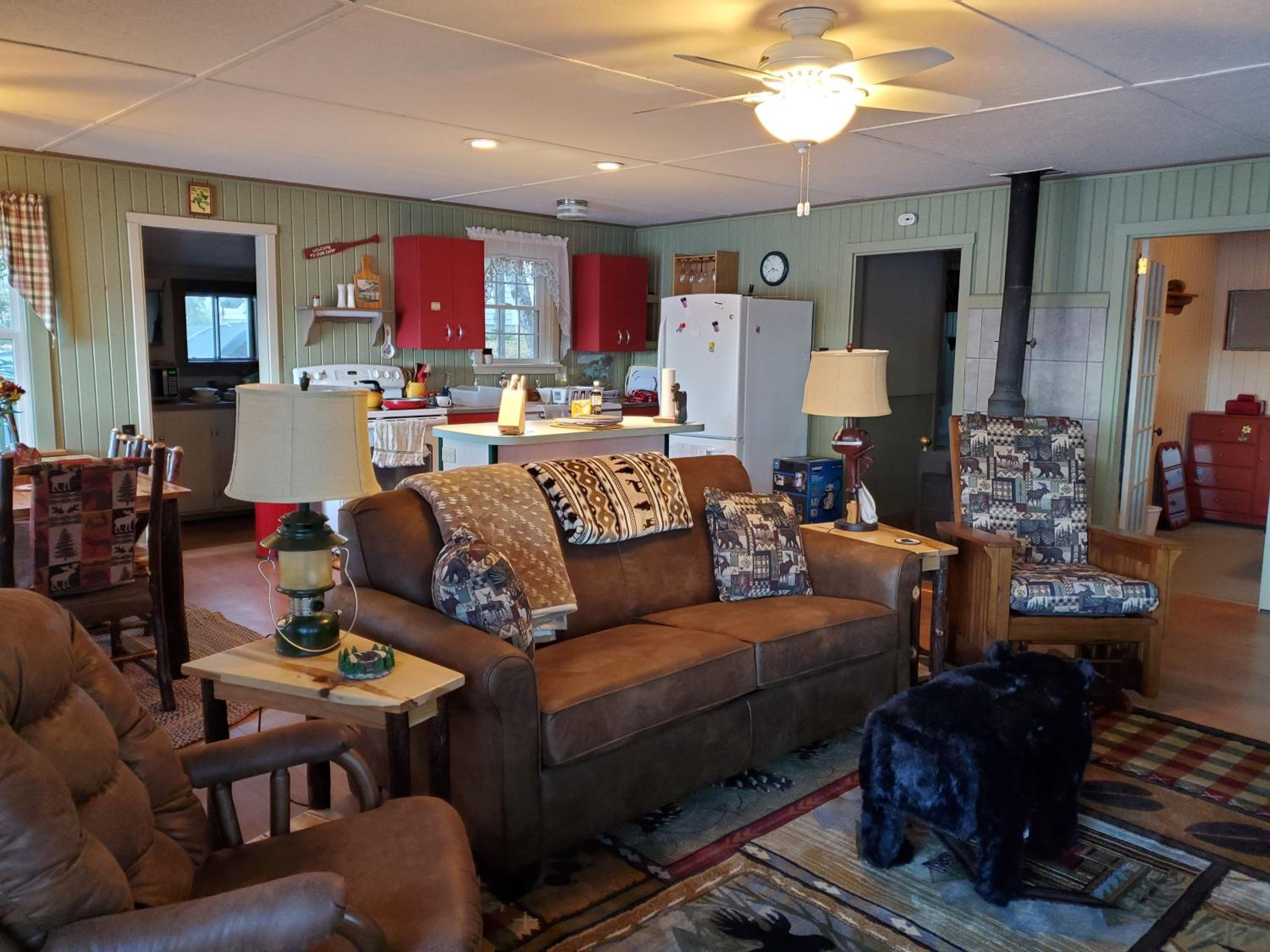 Beautiful lakefront cottage, Ambajejus Lake view 5