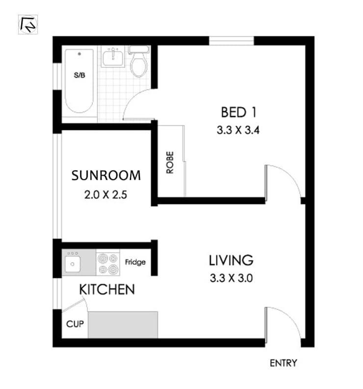 Top Floor 1 Bedroom Apt Sunroom Close To CBD