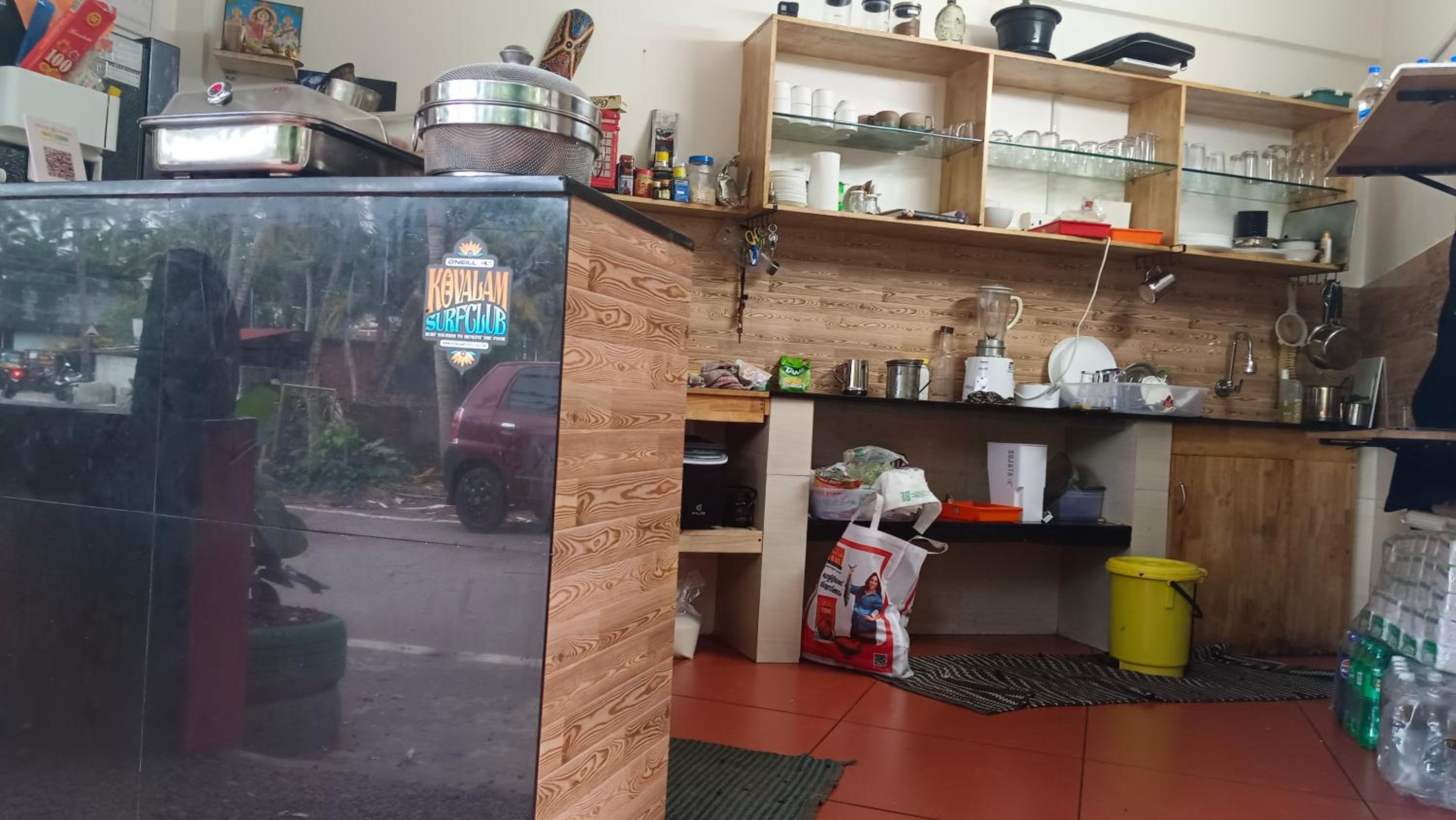 Abhi's cafe avaduthura kovalam view 2