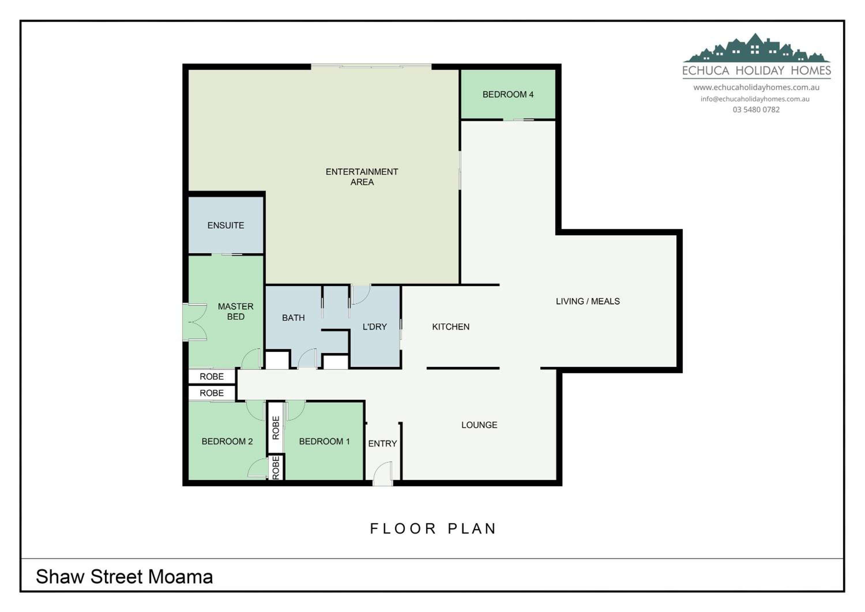 Guthrie's Place - Family Resort Style Home by Echuca Holiday Homes
