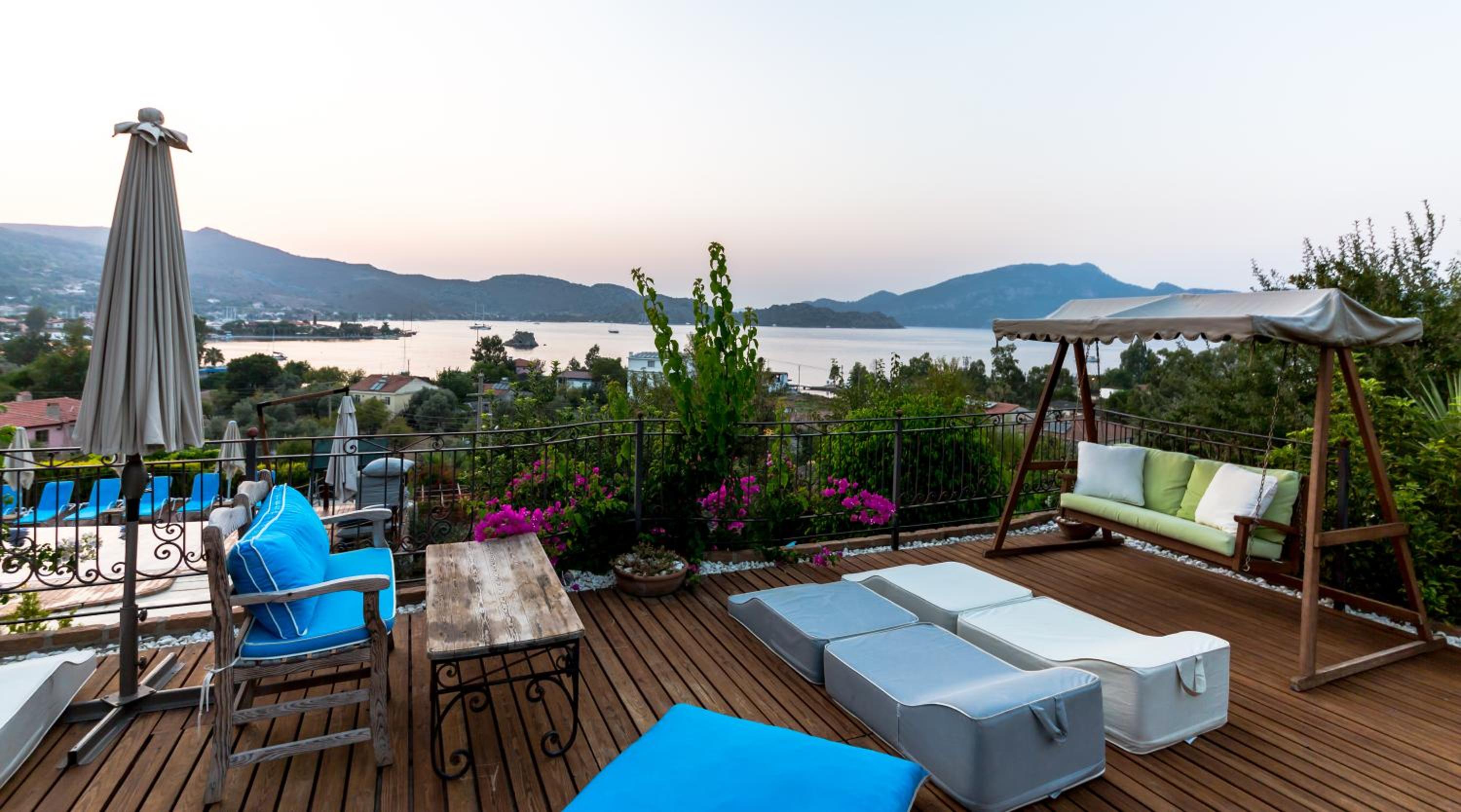 outdoor BBQ area