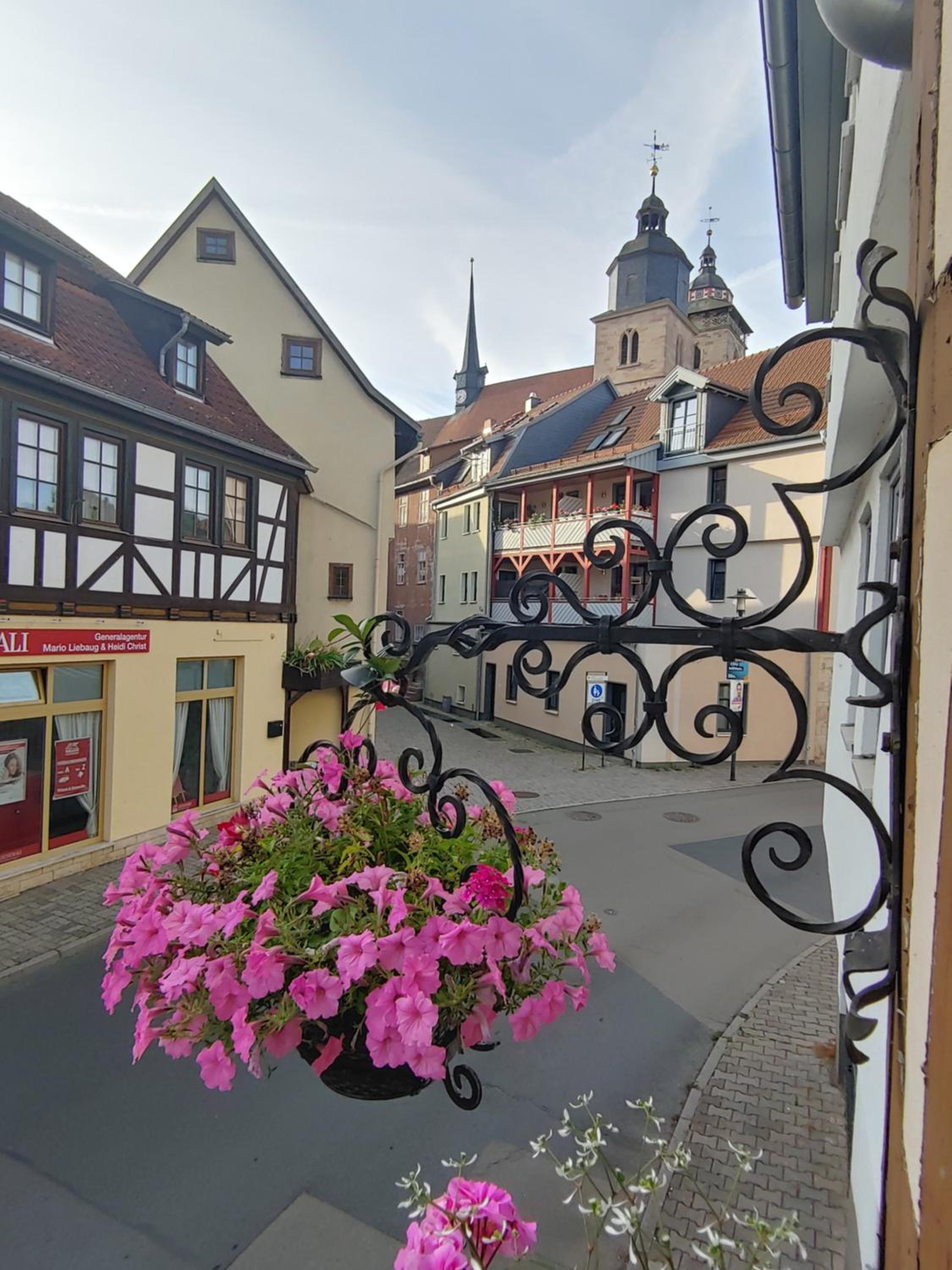 Haus Blumenampel