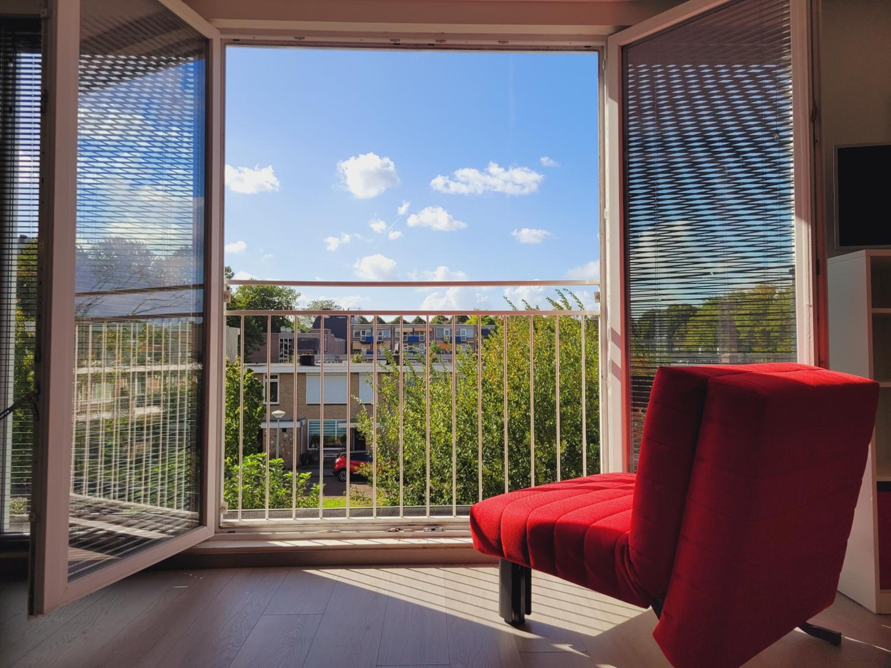 Bright room with kitchen photo 1