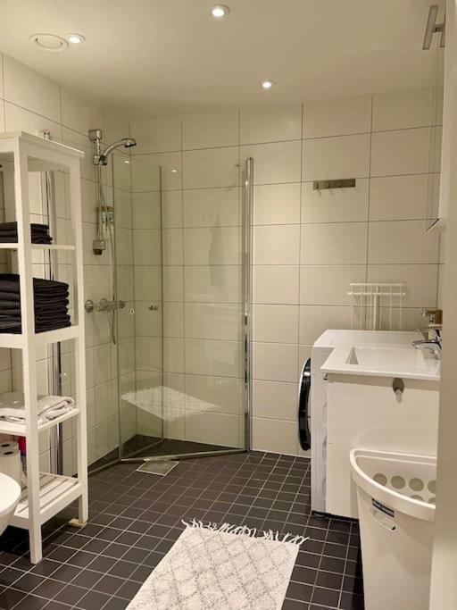 Nordisk moderne leilighet med parkering