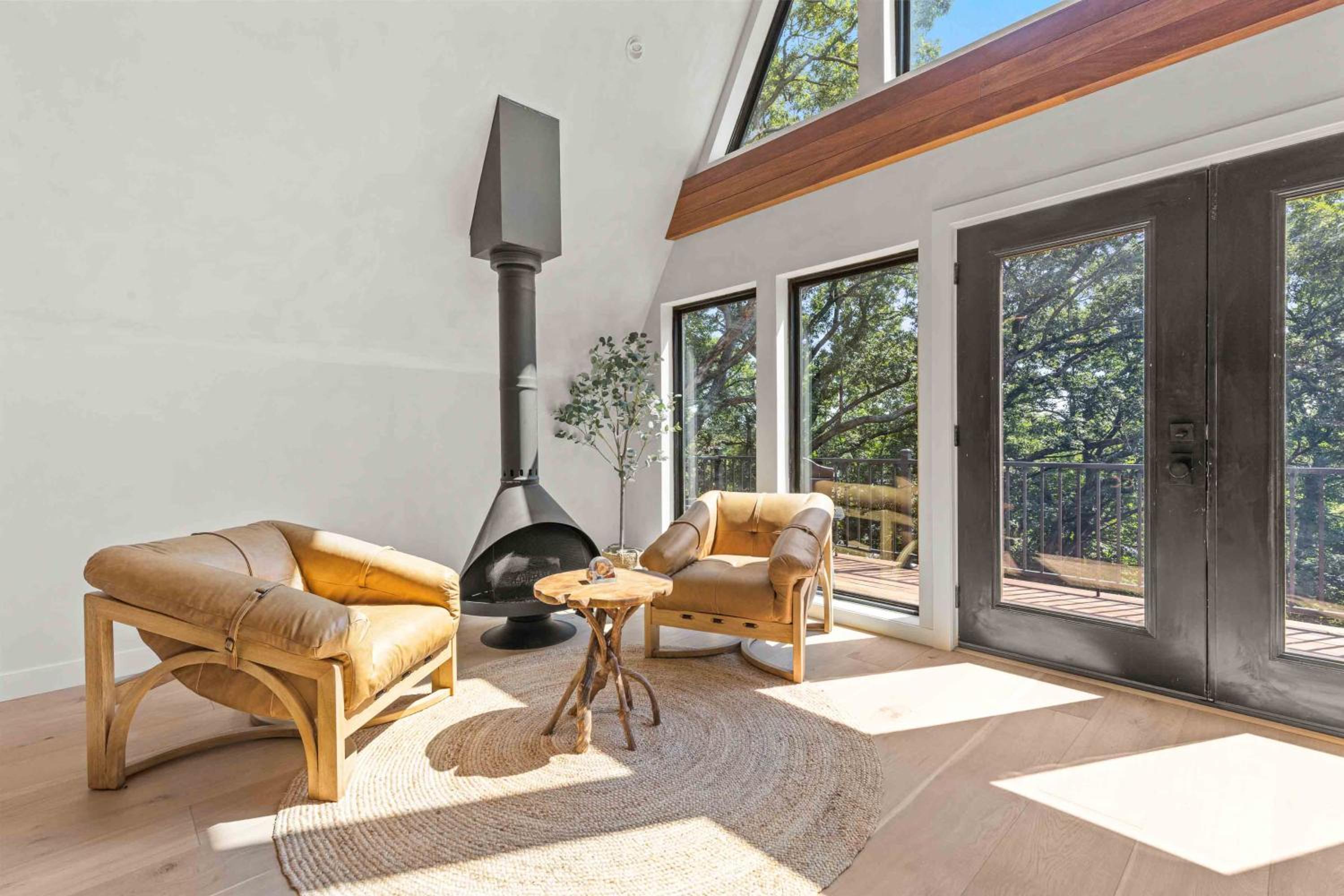 Aframe River Retreat, Sauna, Hot Tub, Workspace, New Build! view 4