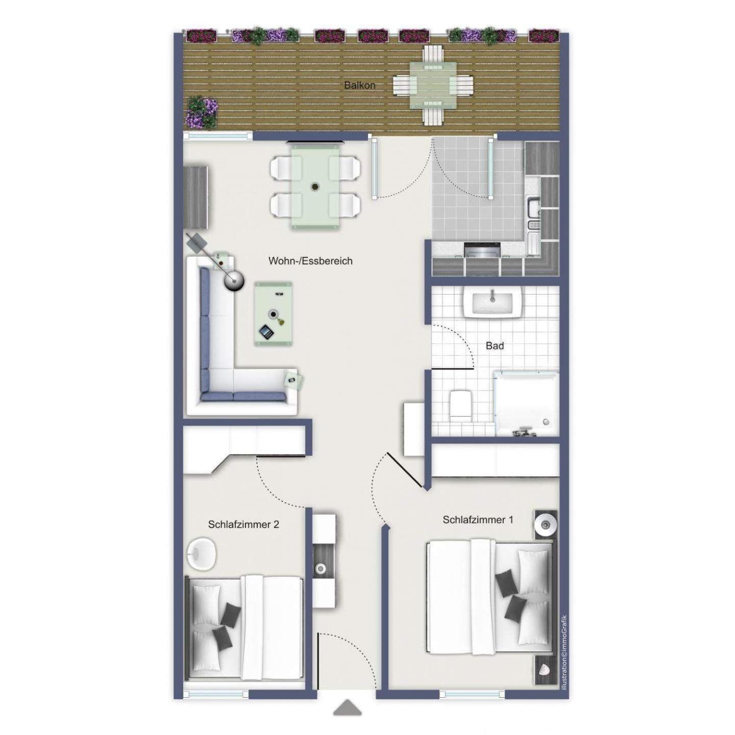 Ferienwohnung Meeresblick Nord Nord Ost 405
