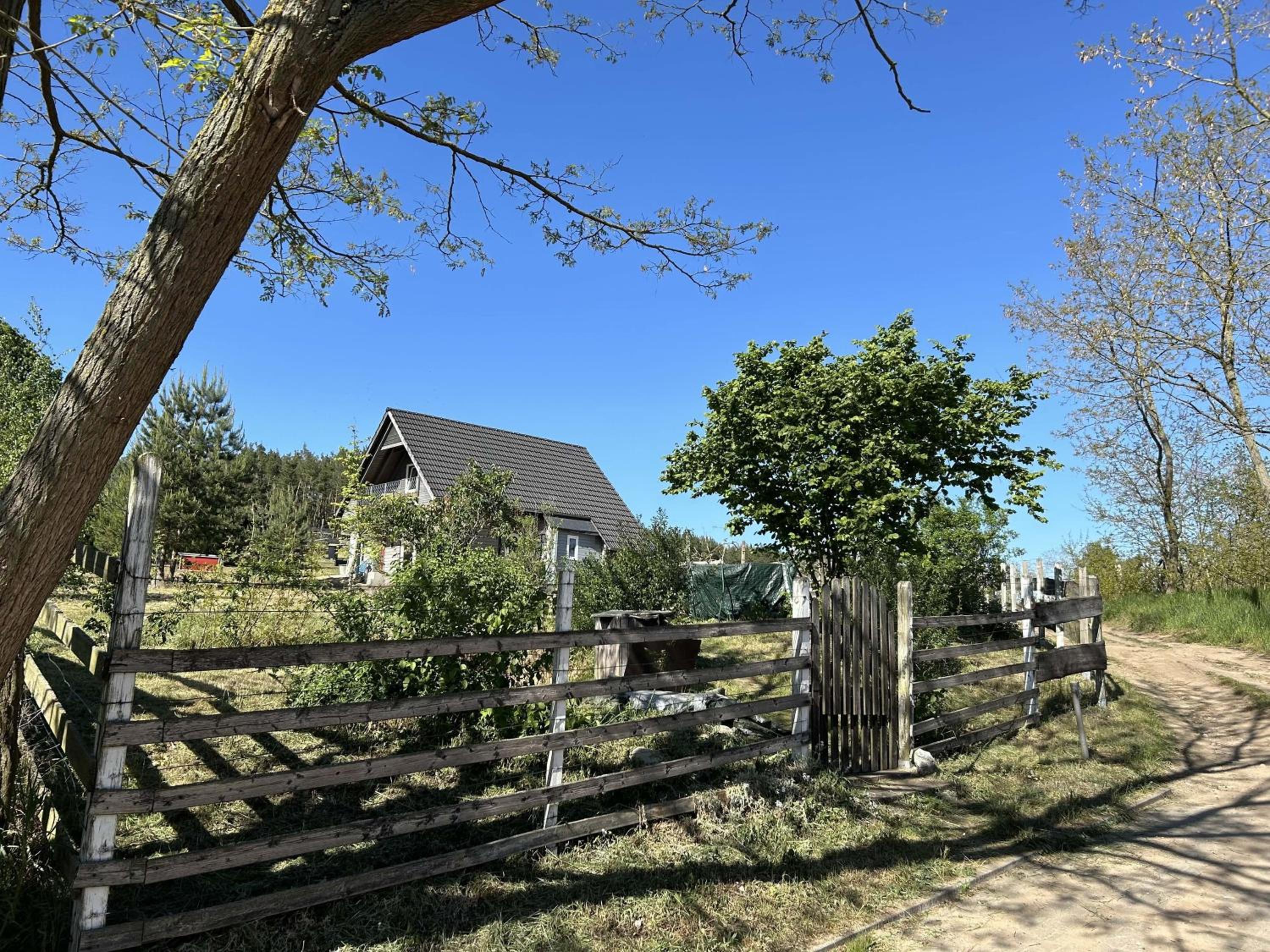 Holzhaus am Waldrand