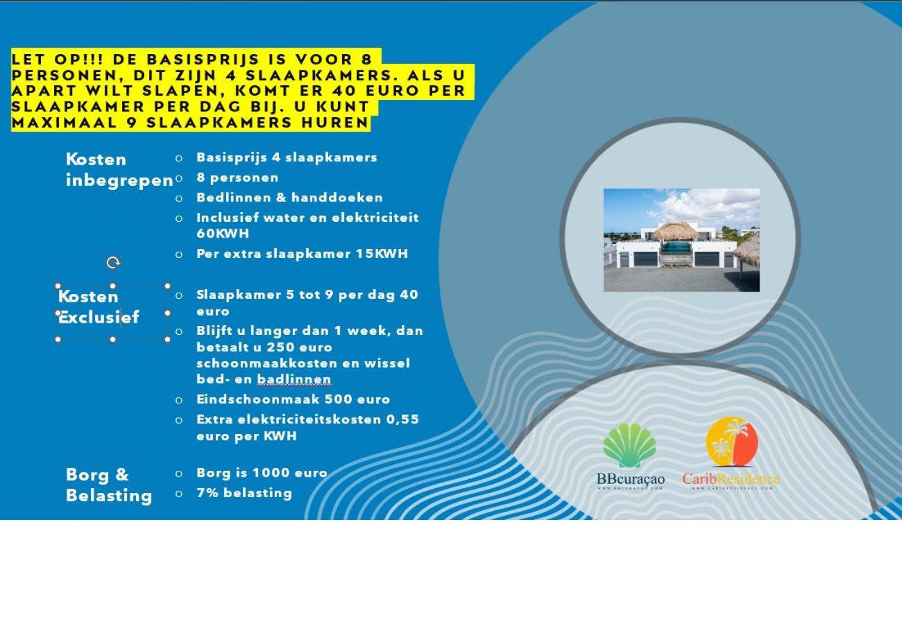 Villa met zeezicht & infinitypool Jan Thiel Curacao