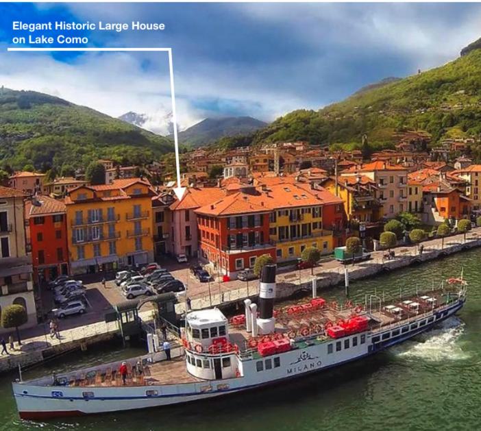 Elegant Historic Large House on Lake Como