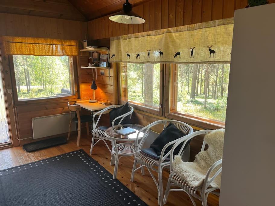 Viihtyisä mökki riekkojen mailla Hetassa