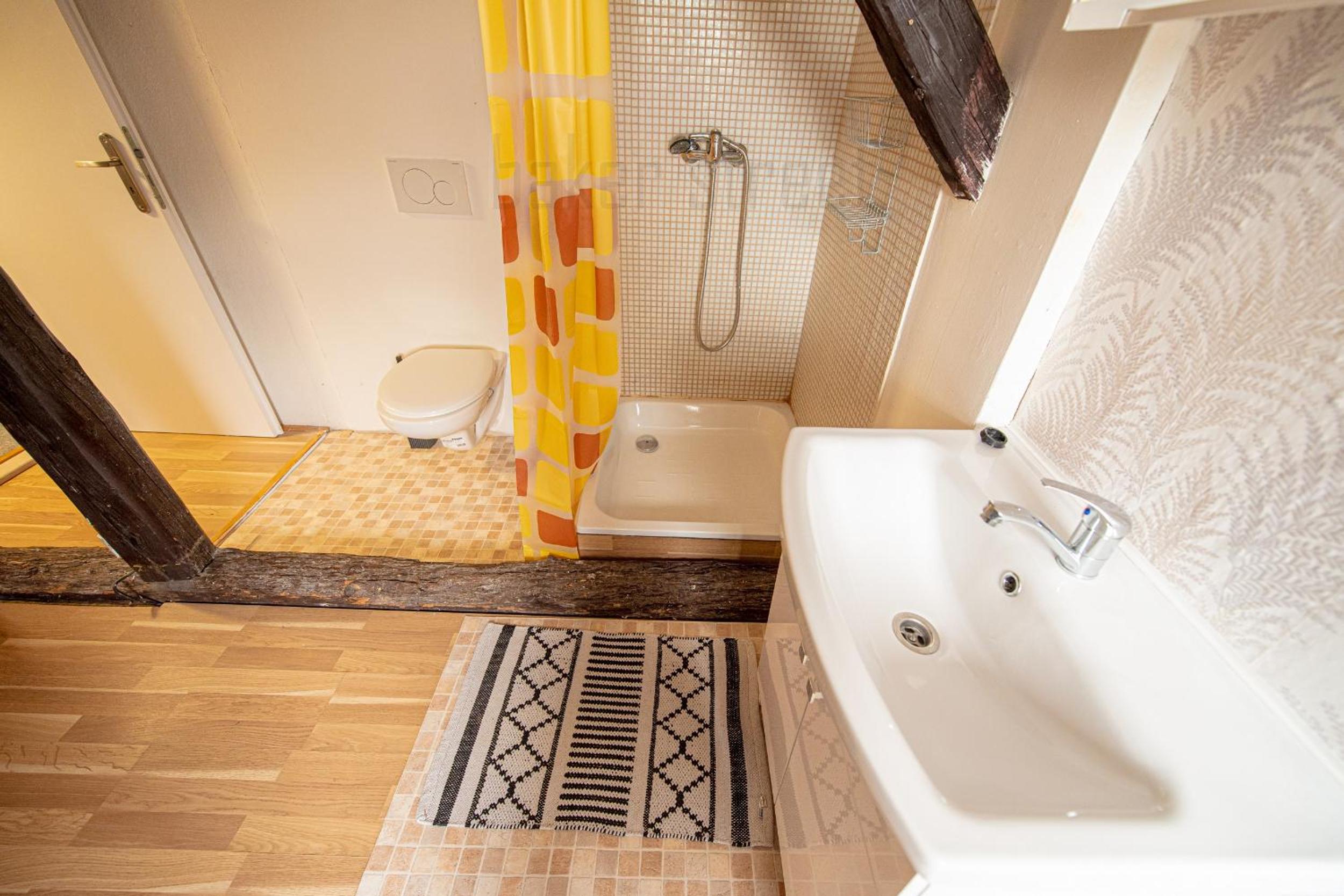 Attic 3 bedrooms apartment with 2 bathrooms