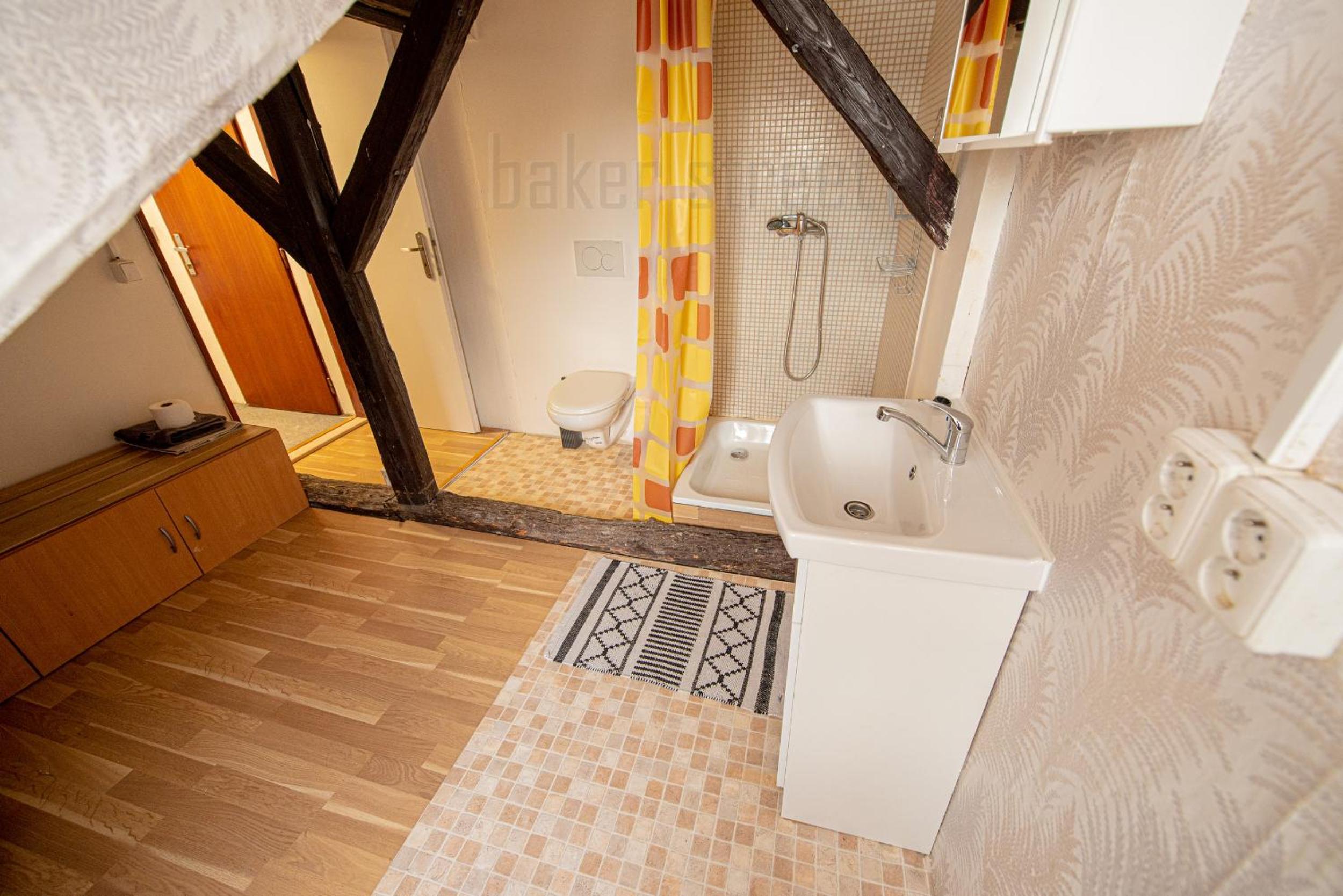 Attic 3 bedrooms apartment with 2 bathrooms