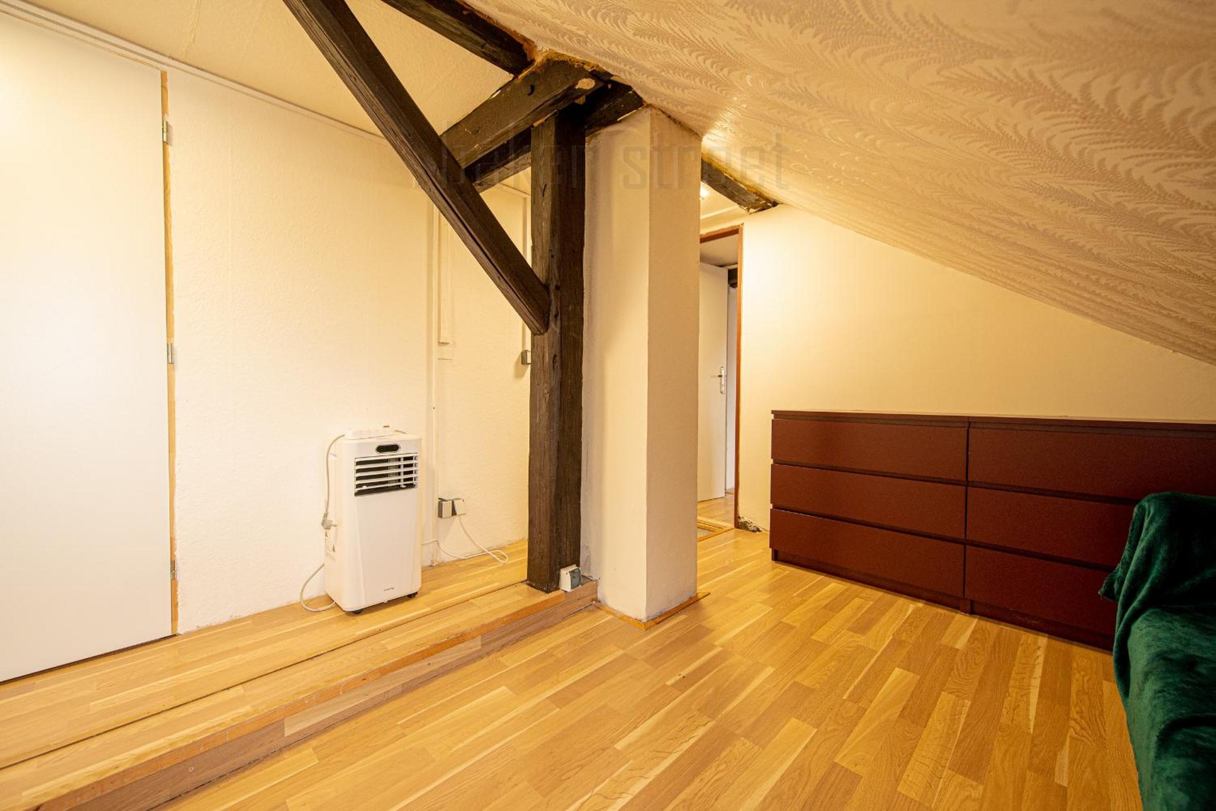 Attic 3 bedrooms apartment with 2 bathrooms