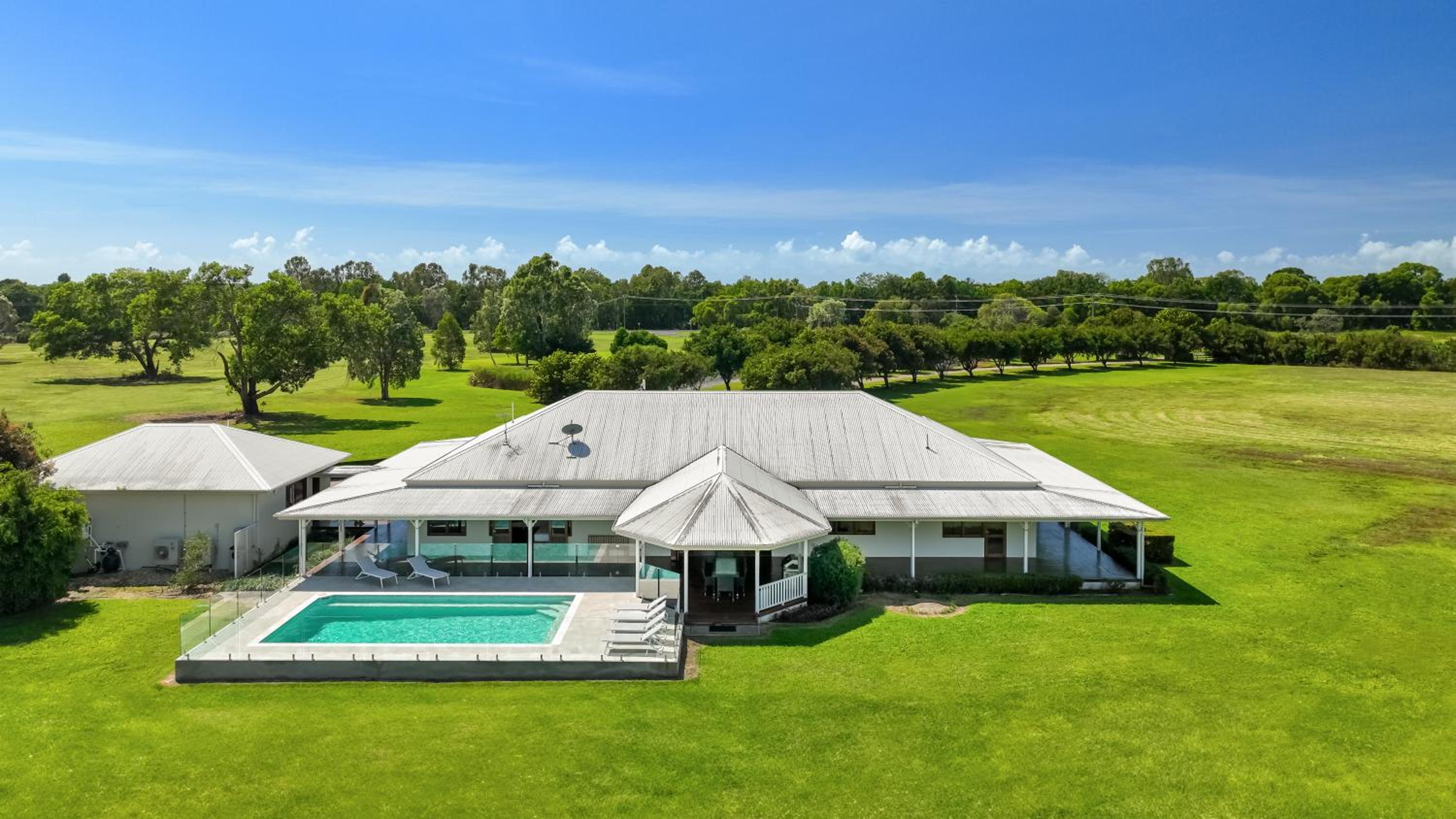 The Hampton Lodge with private pool on 25 acres