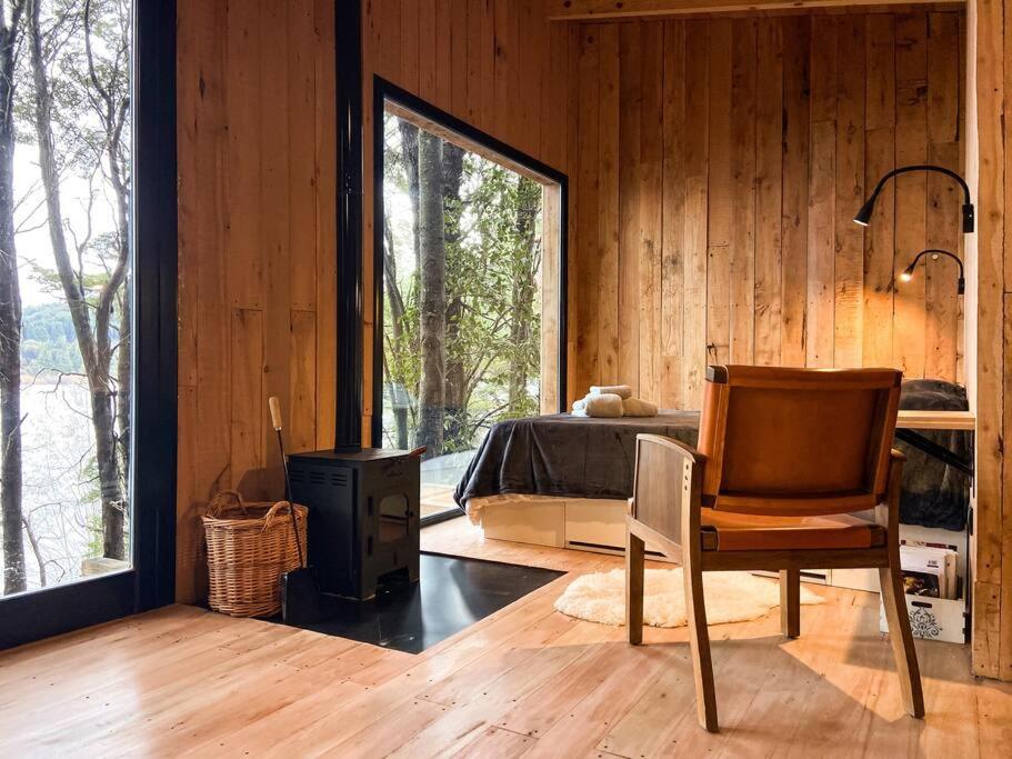 Tiny house sobre el lago nahuel huapi