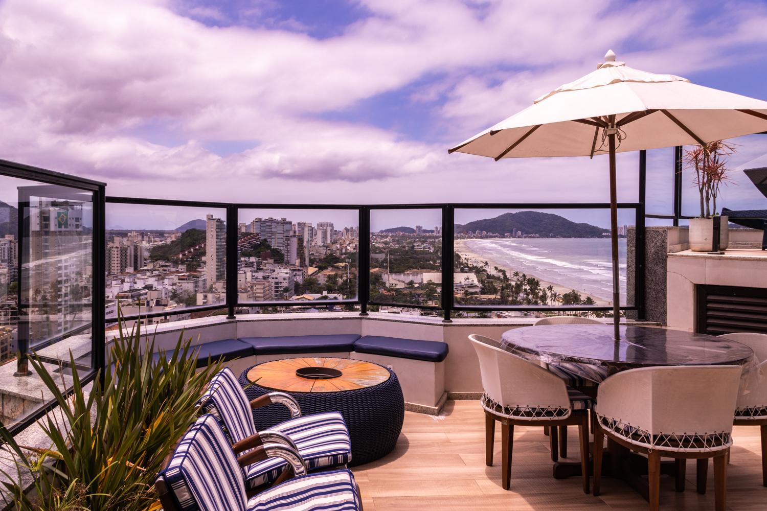 Cobertura Penthouse - vista maravilhosa mar e piscina privativa