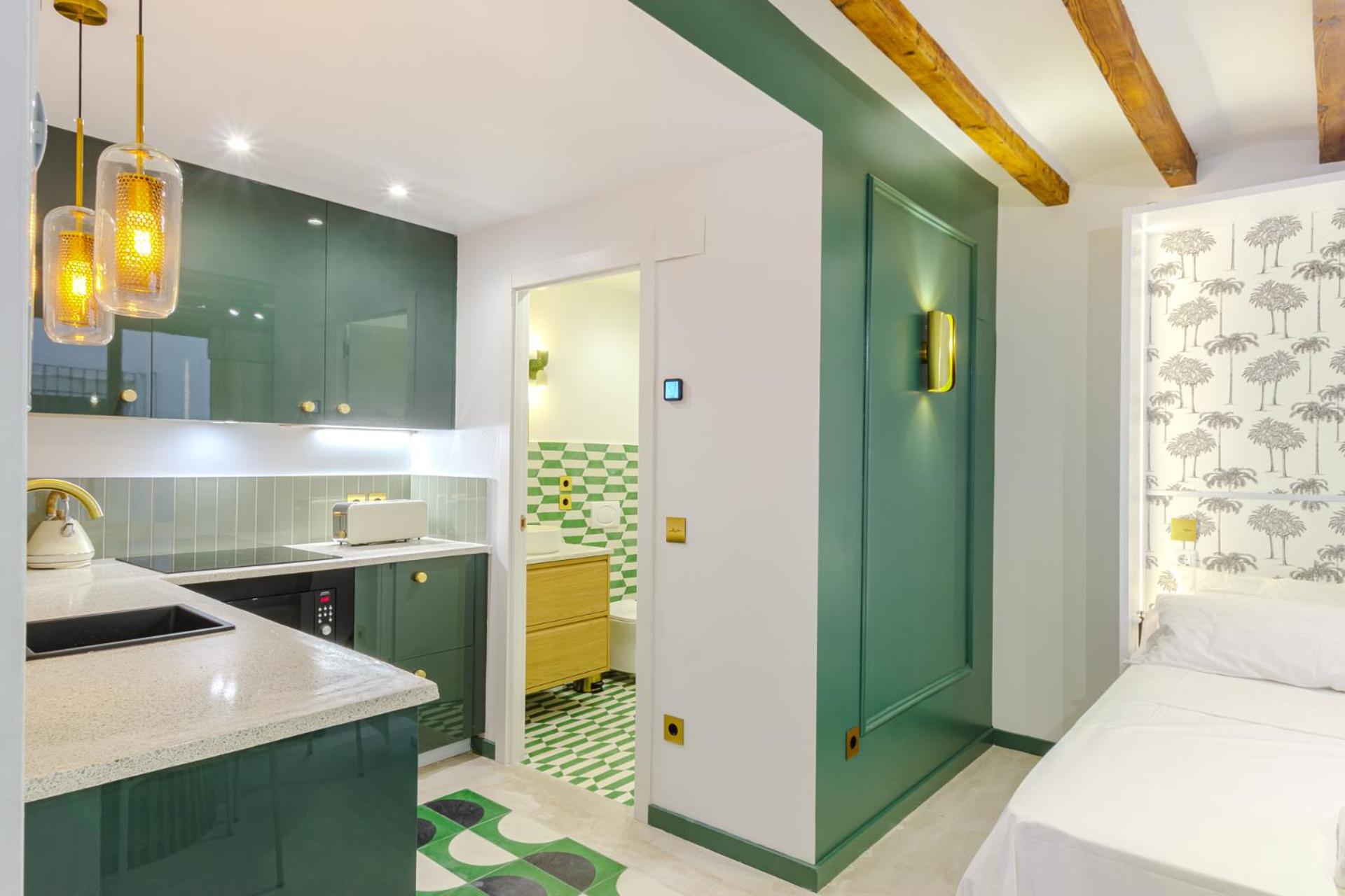Refined and practical studio in historic center of Alicante