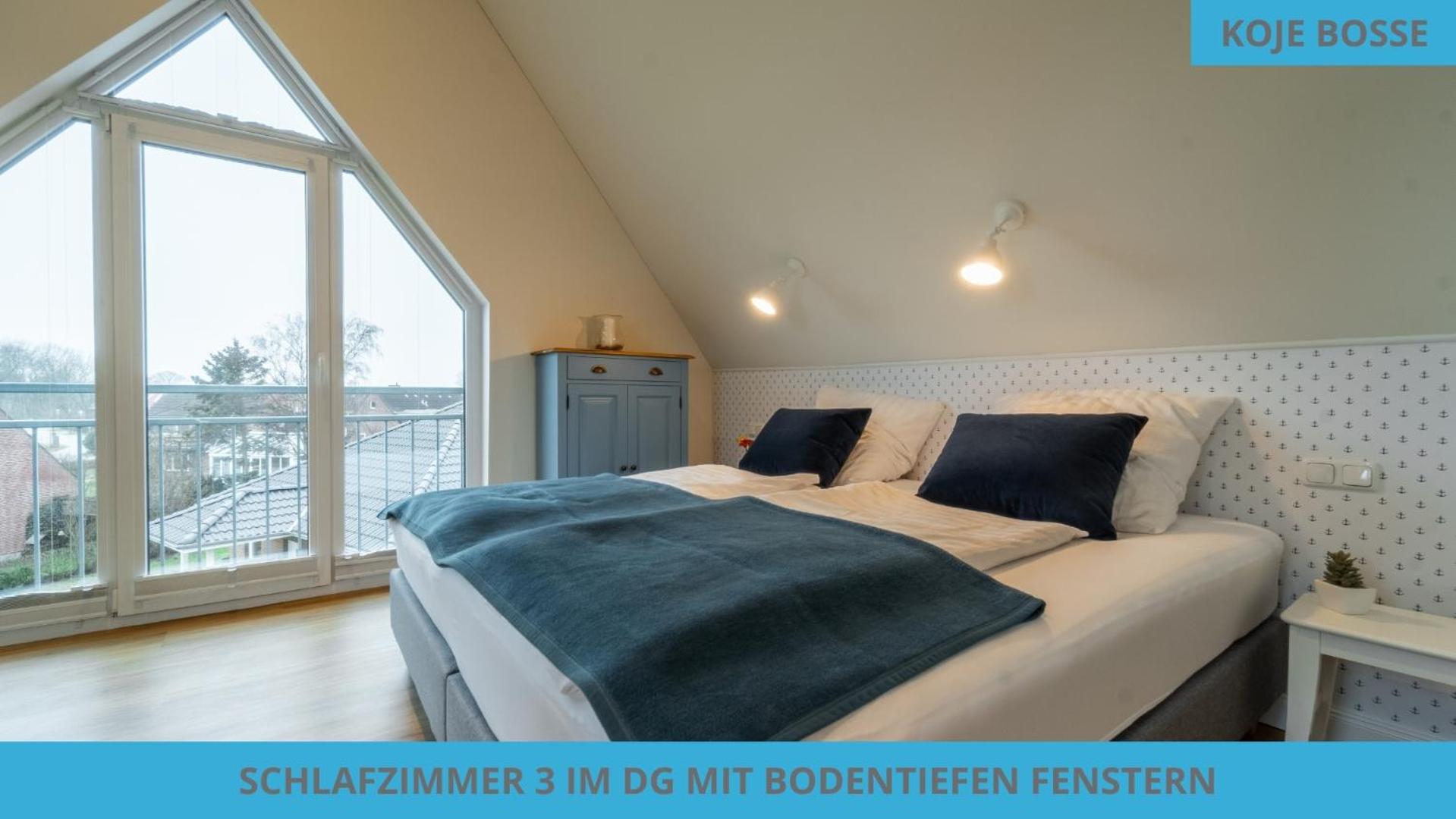 Küstenkojen mit 4 Ferienwohnungen für 1 bis 8 Pers mit diversen Schlafzimmern, Garten oder Balkon