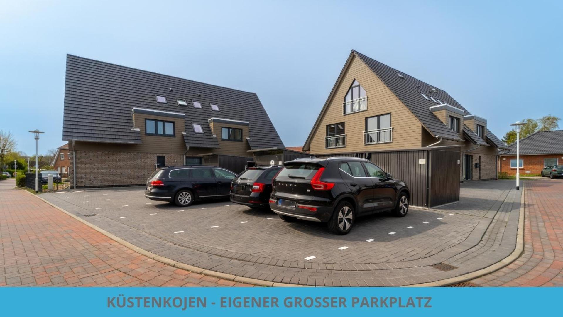 Küstenkojen mit 4 Ferienwohnungen für 1 bis 8 Pers mit diversen Schlafzimmern, Garten oder Balkon
