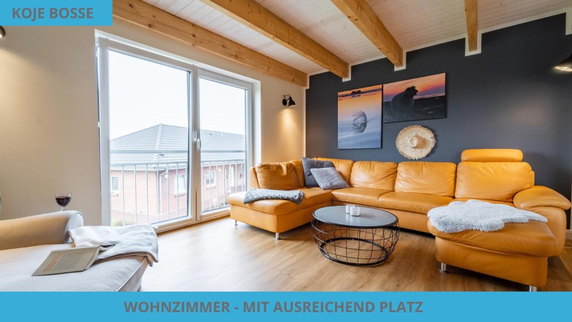 Küstenkojen mit 4 Ferienwohnungen für 1 bis 8 Pers mit diversen Schlafzimmern, Garten oder Balkon