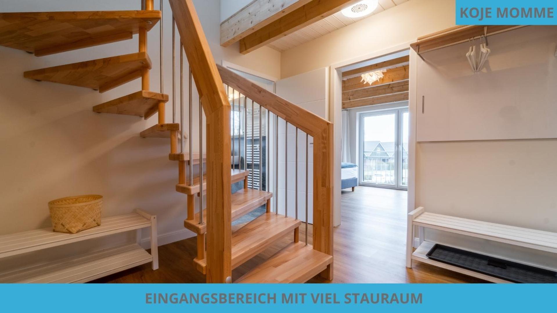 Küstenkojen mit 4 Ferienwohnungen für 1 bis 8 Pers mit diversen Schlafzimmern, Garten oder Balkon