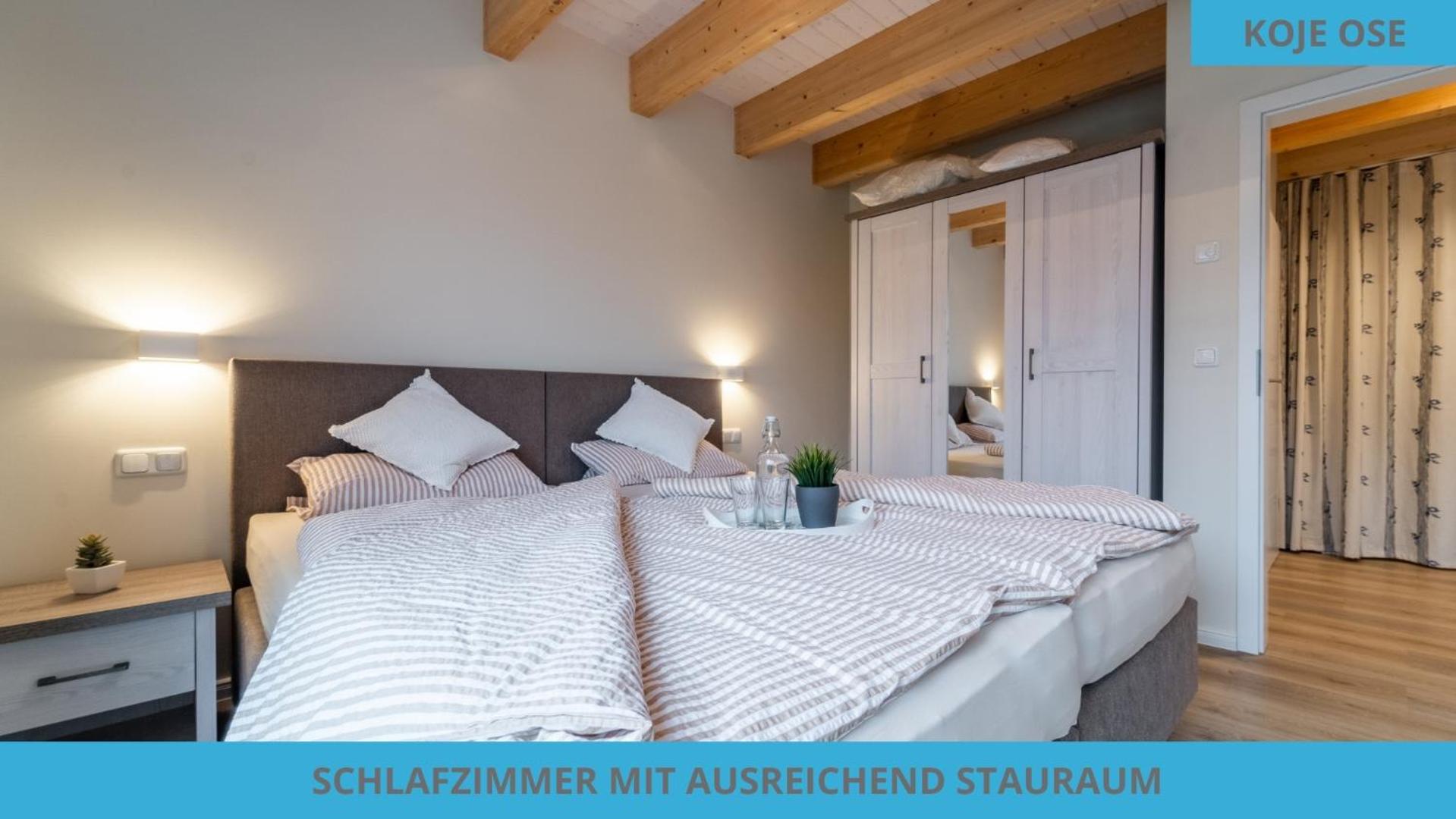 Küstenkojen mit 4 Ferienwohnungen für 1 bis 8 Pers mit diversen Schlafzimmern, Garten oder Balkon